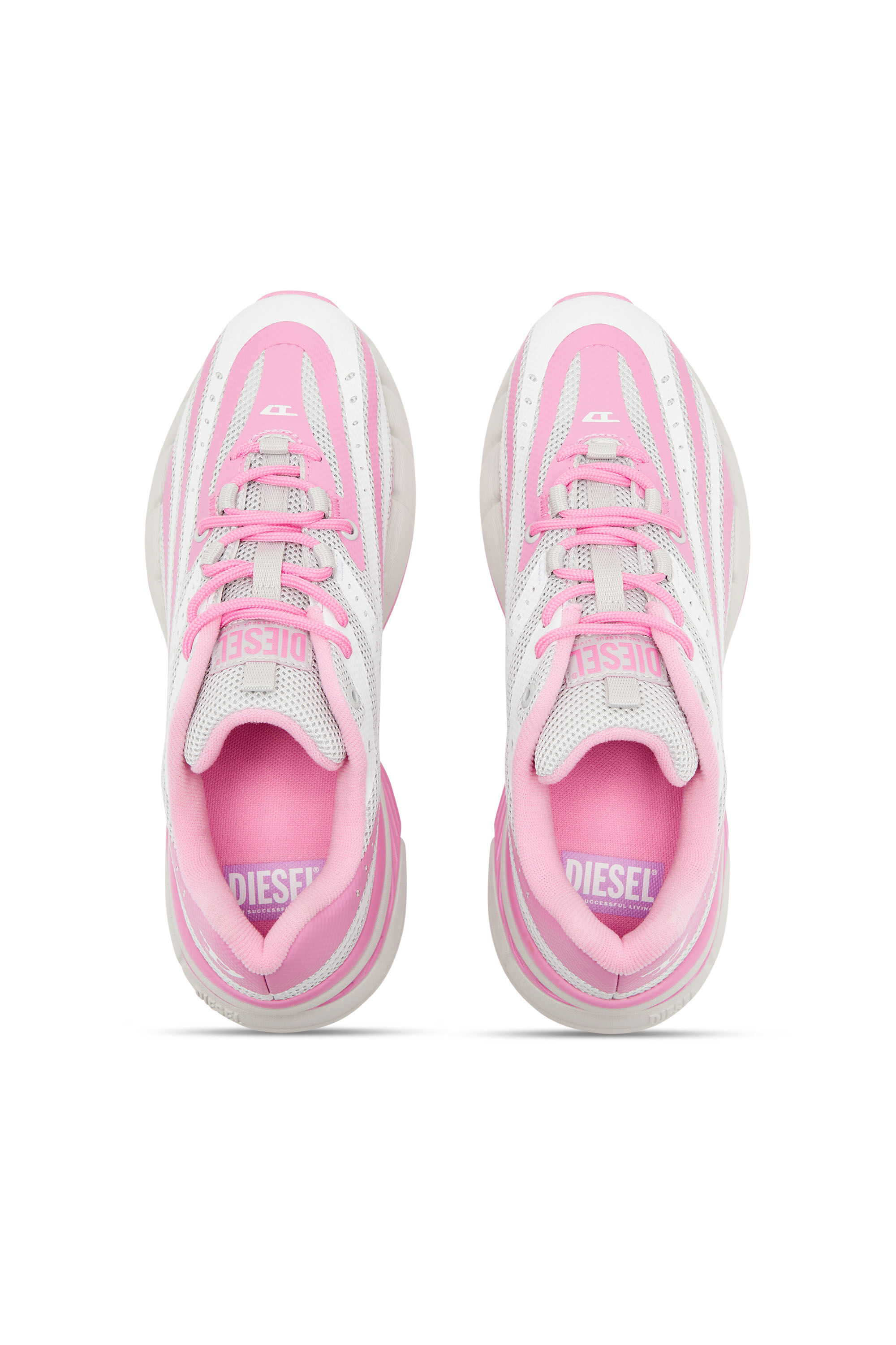 Diesel - D-AIRSPEED LOW W, D-Airspeed Low-Deportivas a rayas de malla recubierta Mujer in Multicolor - 4
