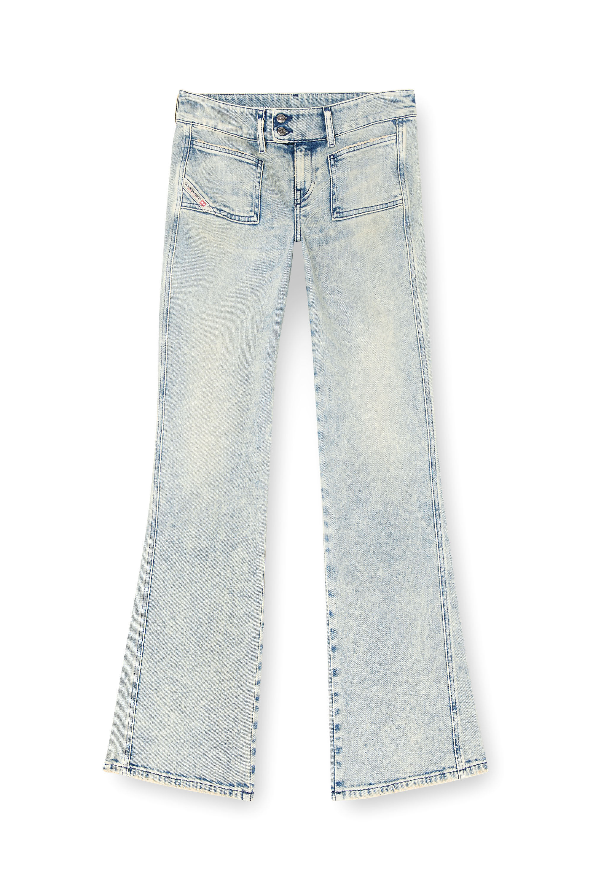 パンツ DIESEL Women Straight Pants A1382009L27 01 BLUE Women's Bootcut Jeans | Light Blue | Diesel D-Hush