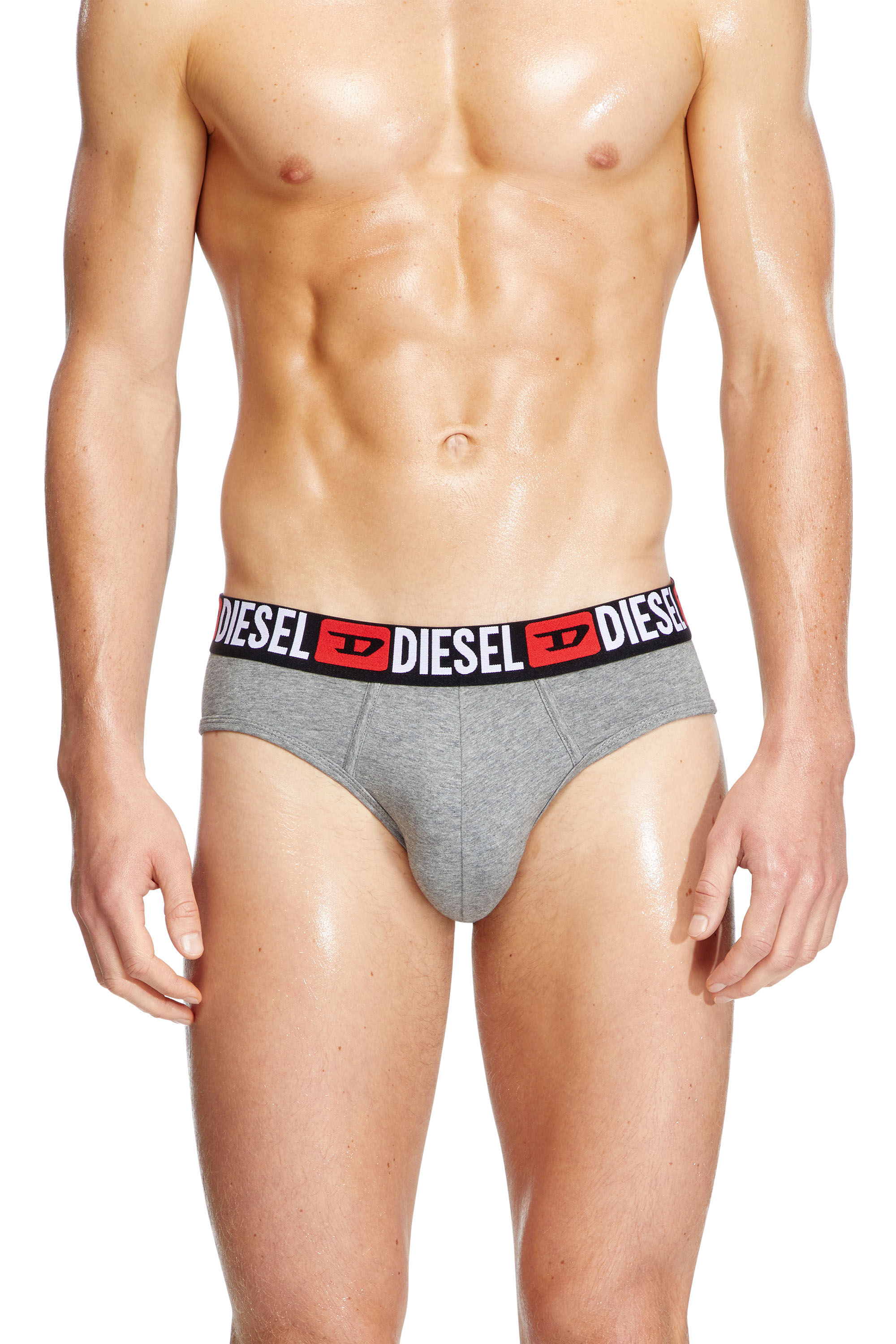 Diesel - UMBR-ANDRETHREEPACK, Set de tres calzoncillos de slip de color liso Hombre in Multicolor - 3