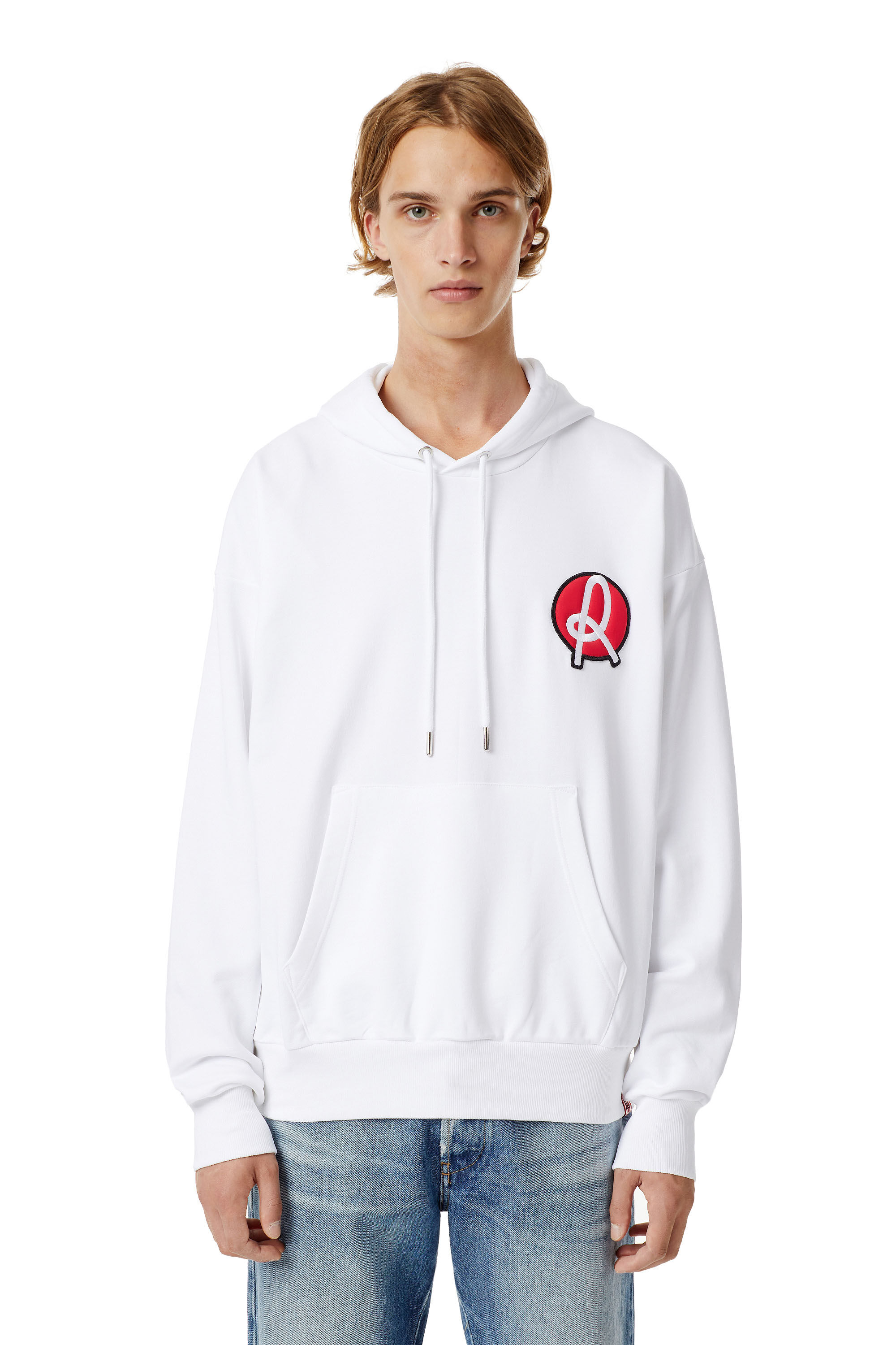 Diesel - LR-S-GIRK-HOOD-VIC, Man's Diesel x L.R. Vicenza hoodie in White - 3