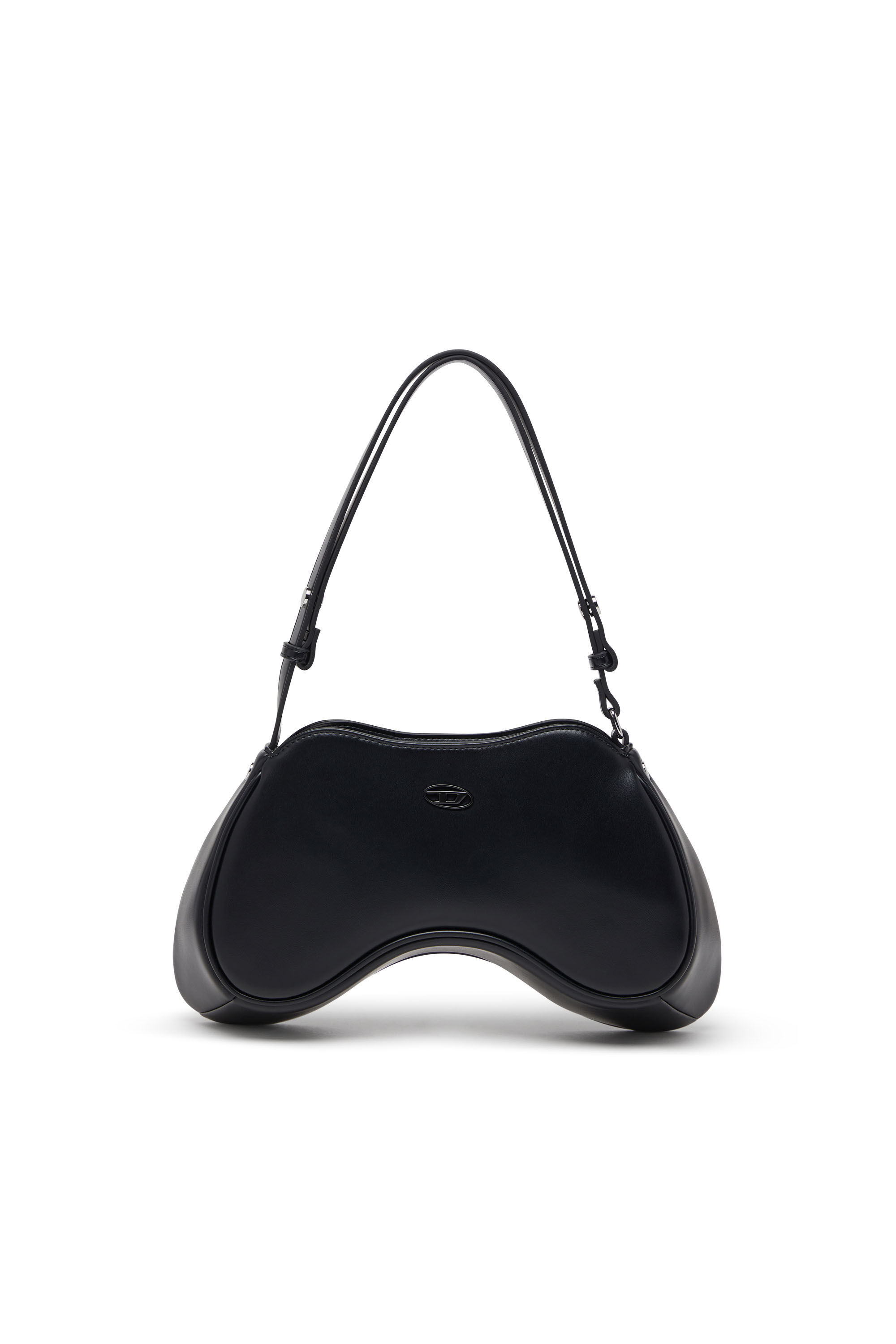 ●depound● Orb bag shoulder black DP2478BG002MBBXX PLAY SHOULDER Woman: two-tone Shoulder bag with D logo | Diesel