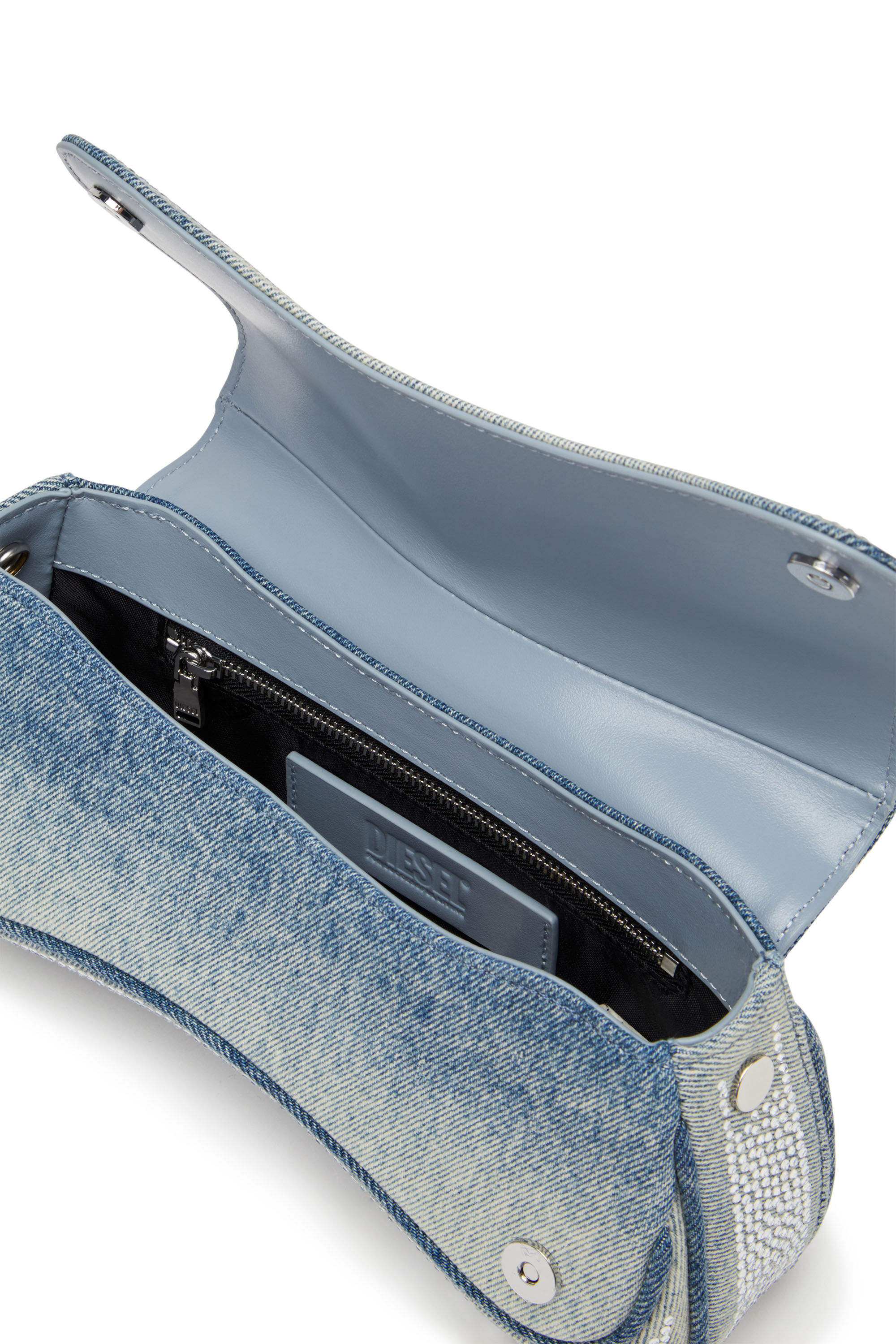 DIESEL☆ Wallet purse in crystal denim ブルー ラインストーン Women's Wallet purse in crystal denim | Black | Diesel