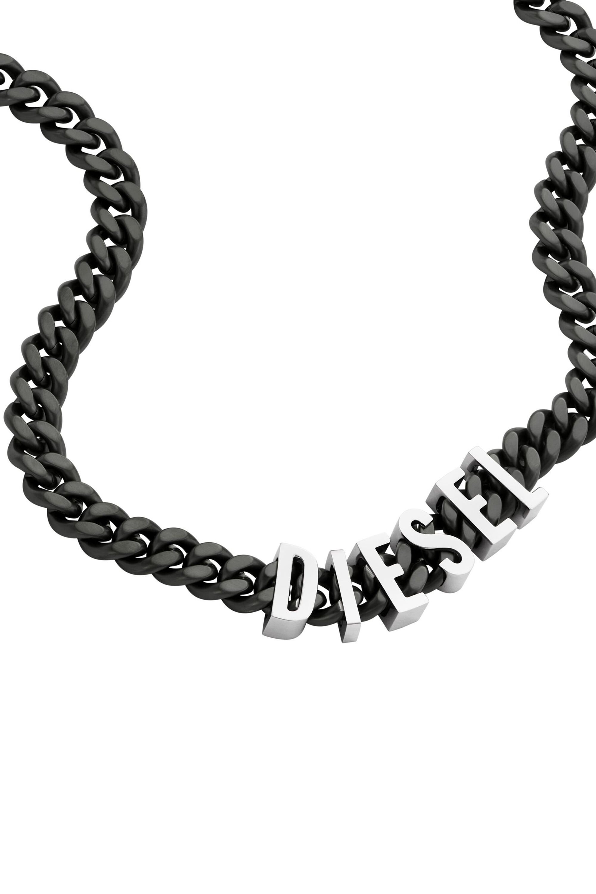 Diesel - DX1487, Unisex Collar de cadena de acero inoxidable in Negro - Image 1