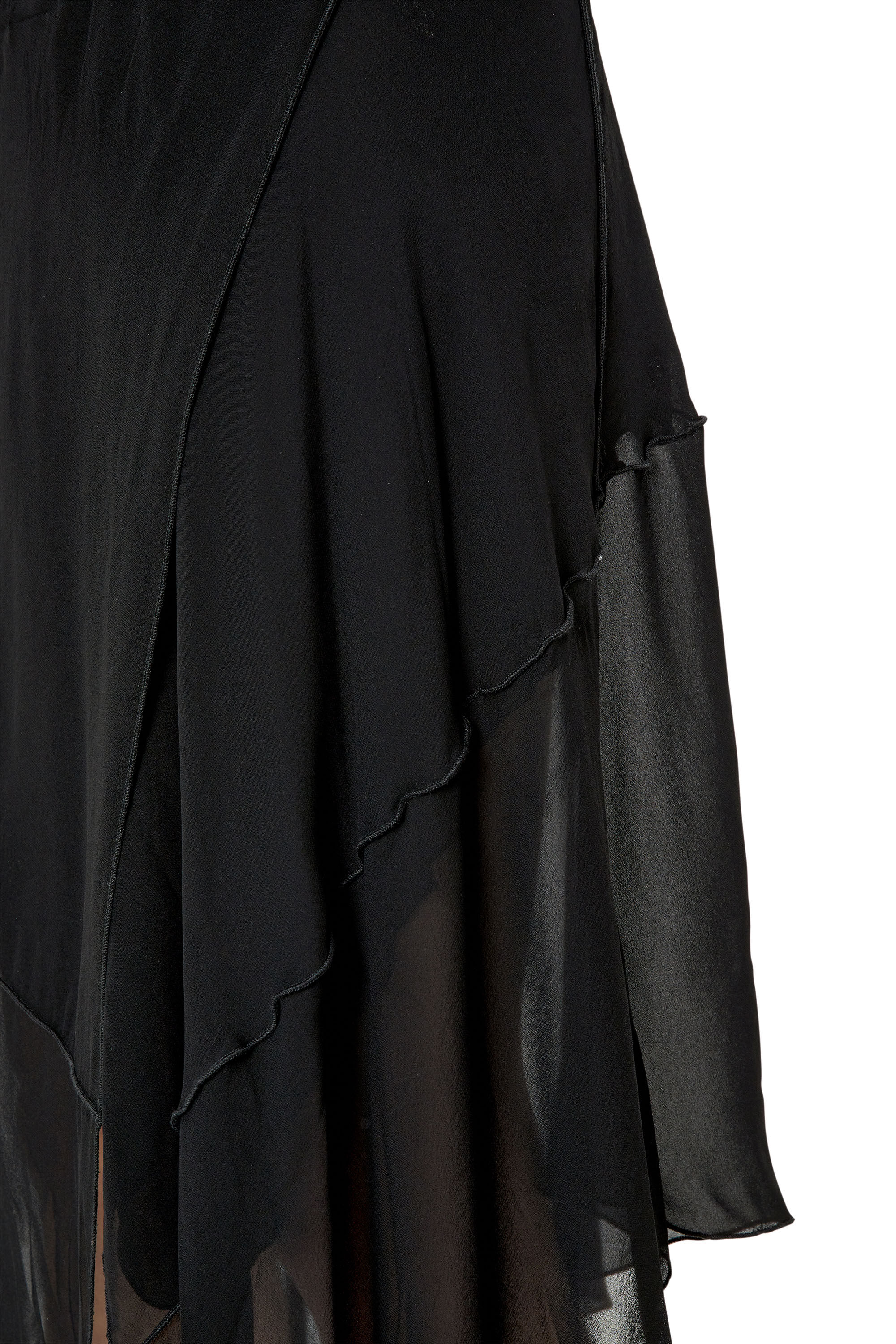 ワンピース DIESEL Women Long Skirts A141860DLAX9XX Black Women's Cargo skirt in nylon twill | Black | Diesel