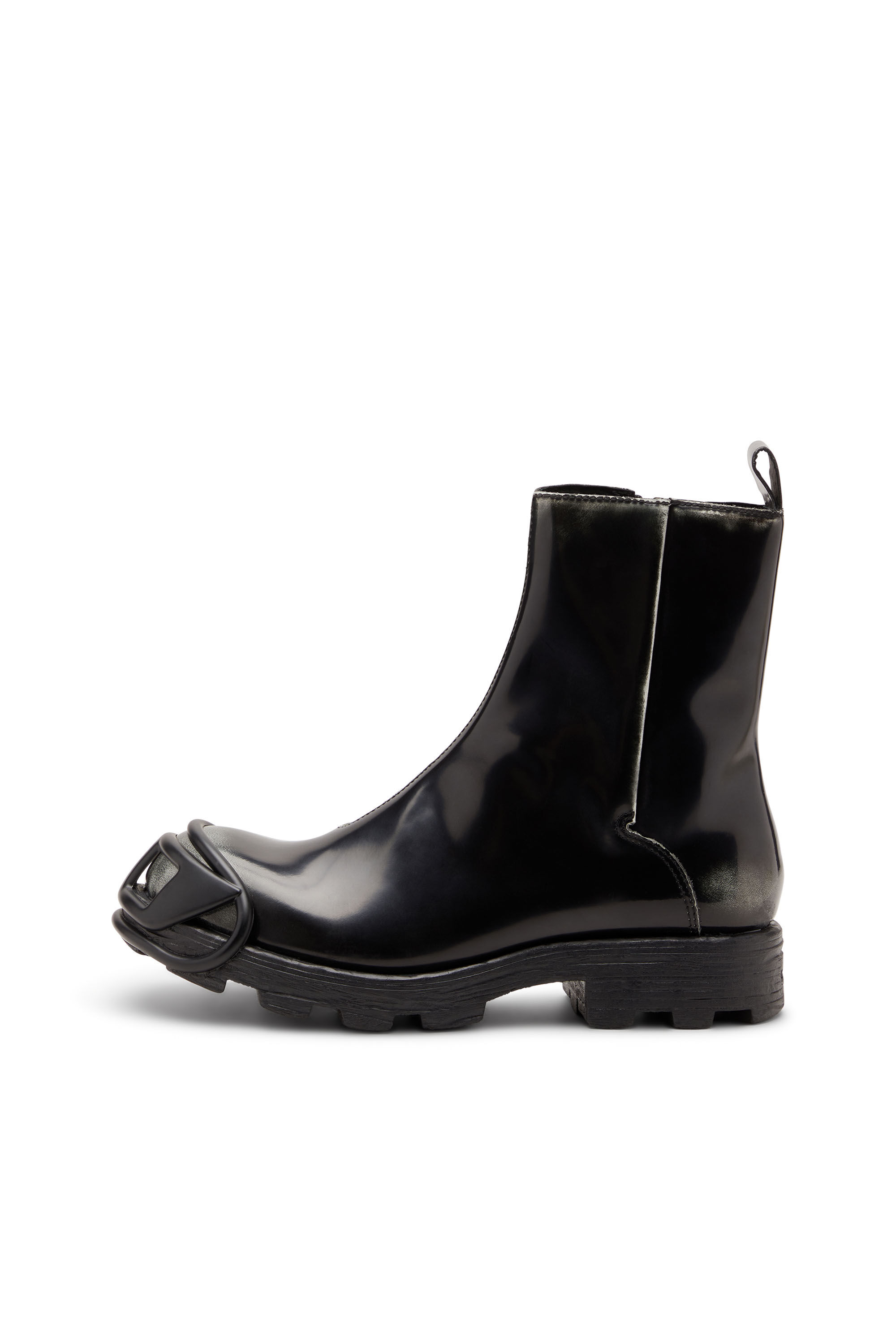 Diesel - D-HAMMER BT ZIP D, D-Hammer - Botas de cuero con cremallera Hombre in Negro - 7