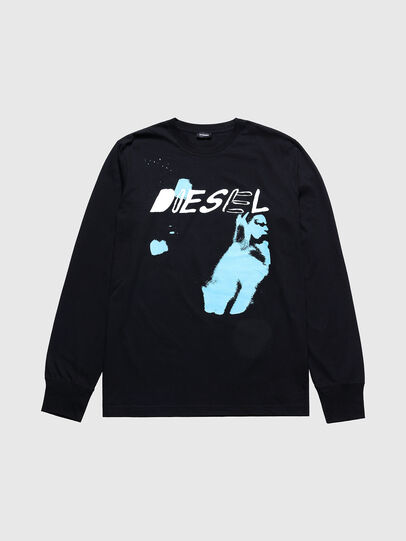 US-T-JUST-LS, Black Diesel - US-T-JUST-LS, Black - T-Shirts - Image 1