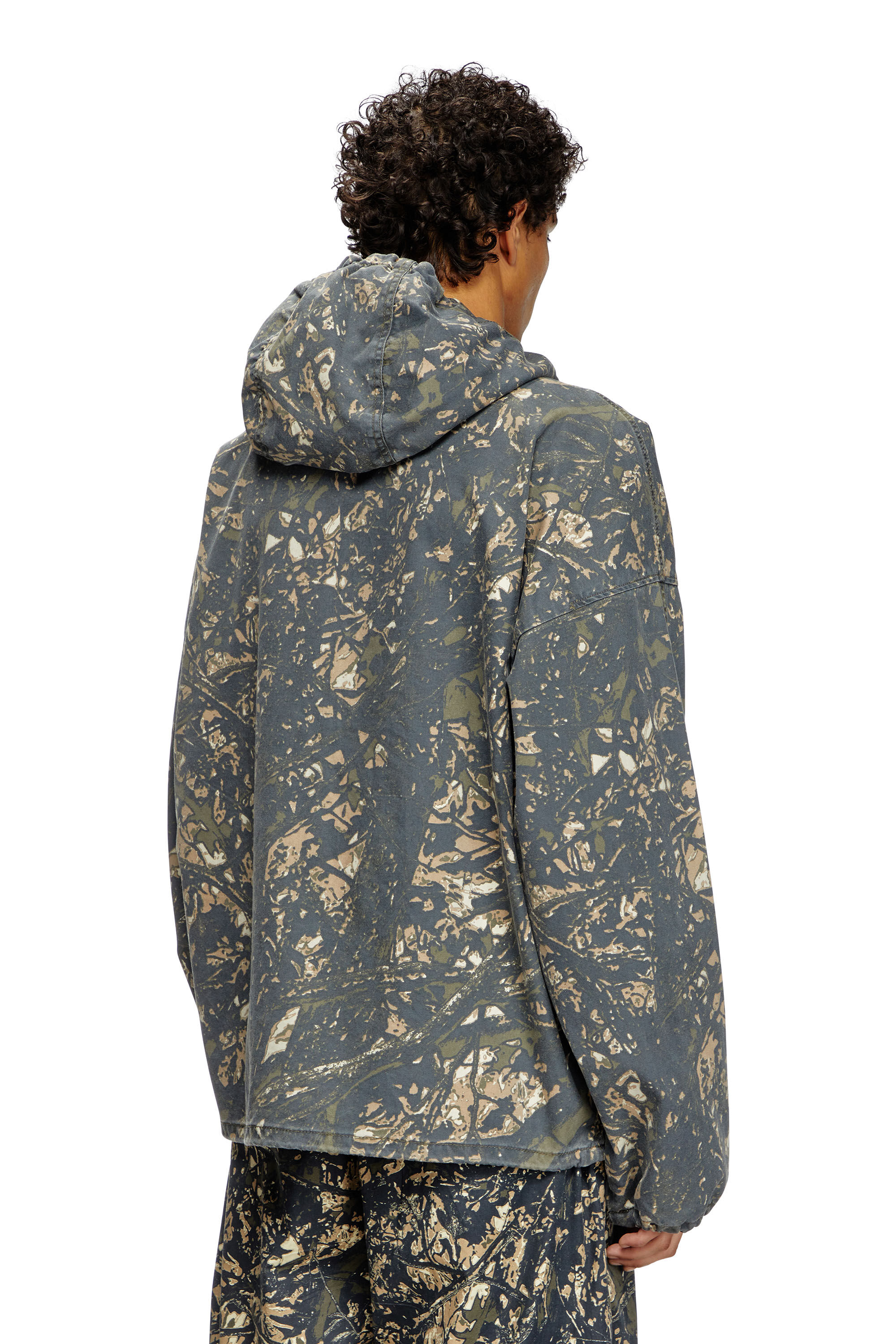 Diesel - J-LINT, Chaqueta con capucha con estampado de camuflaje Hombre in Multicolor - 5
