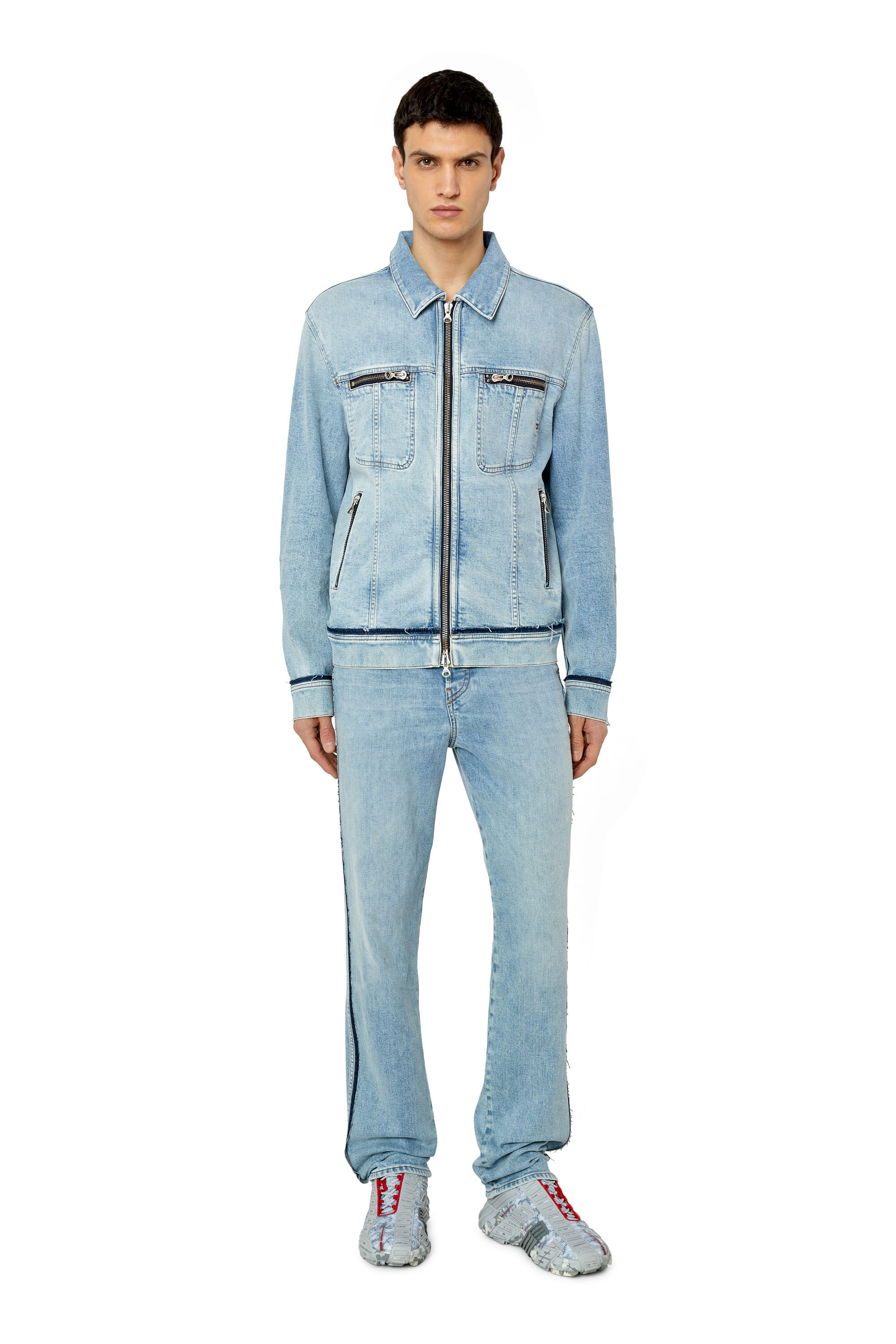 2020 D-VIKER-RE Man: straight Light blue Jeans | Diesel