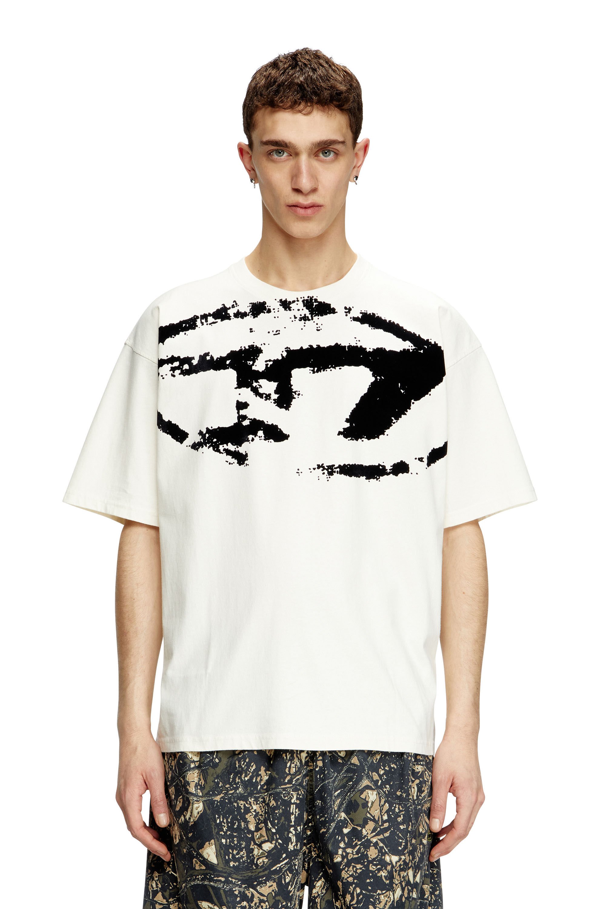 Diesel - T-BOXT-N14, Camiseta con logotipo desgastado en relieve Hombre in Multicolor - 3
