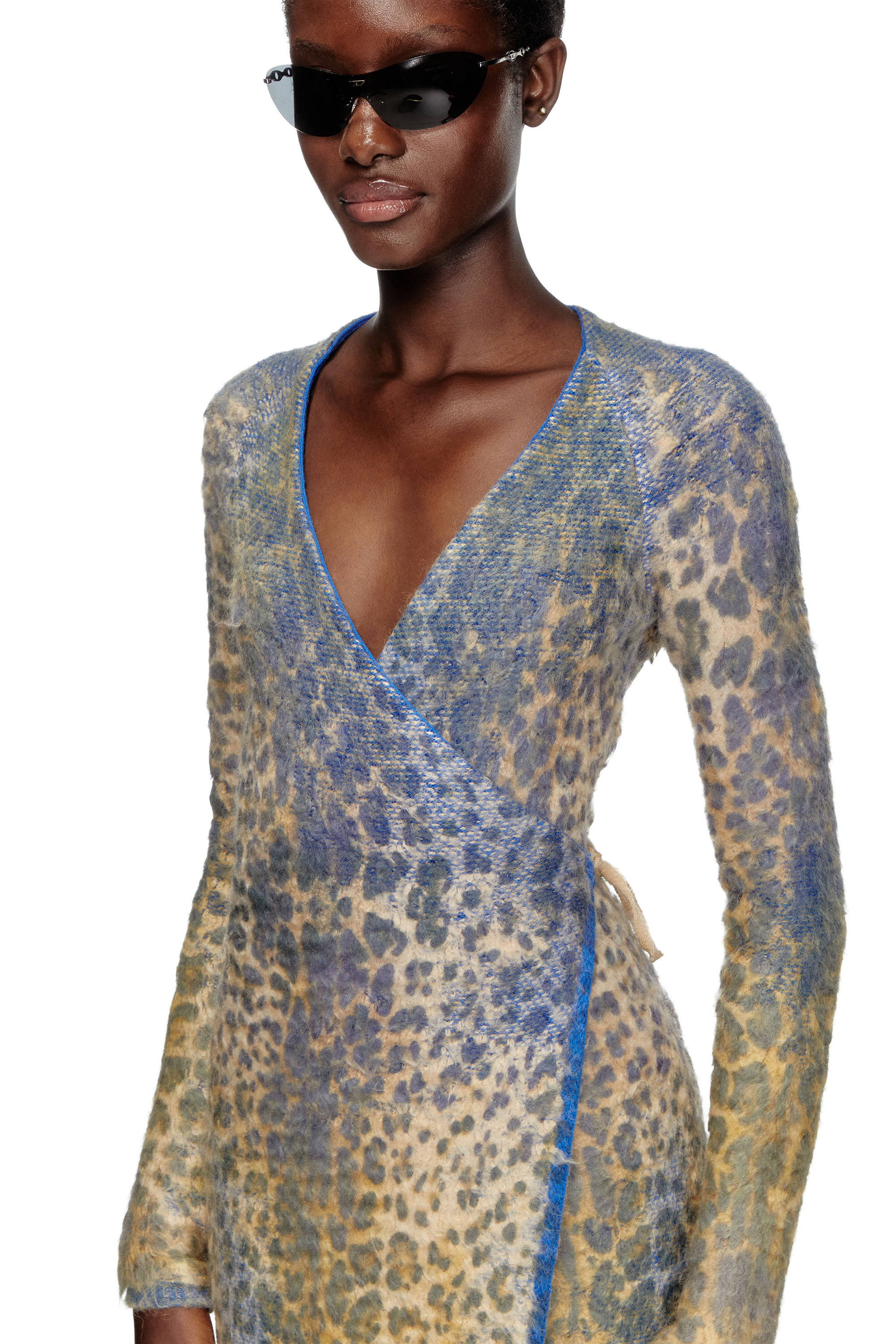最新発見 Leopard Women's print jacquard devoré with dress 犬服・アクセサリー