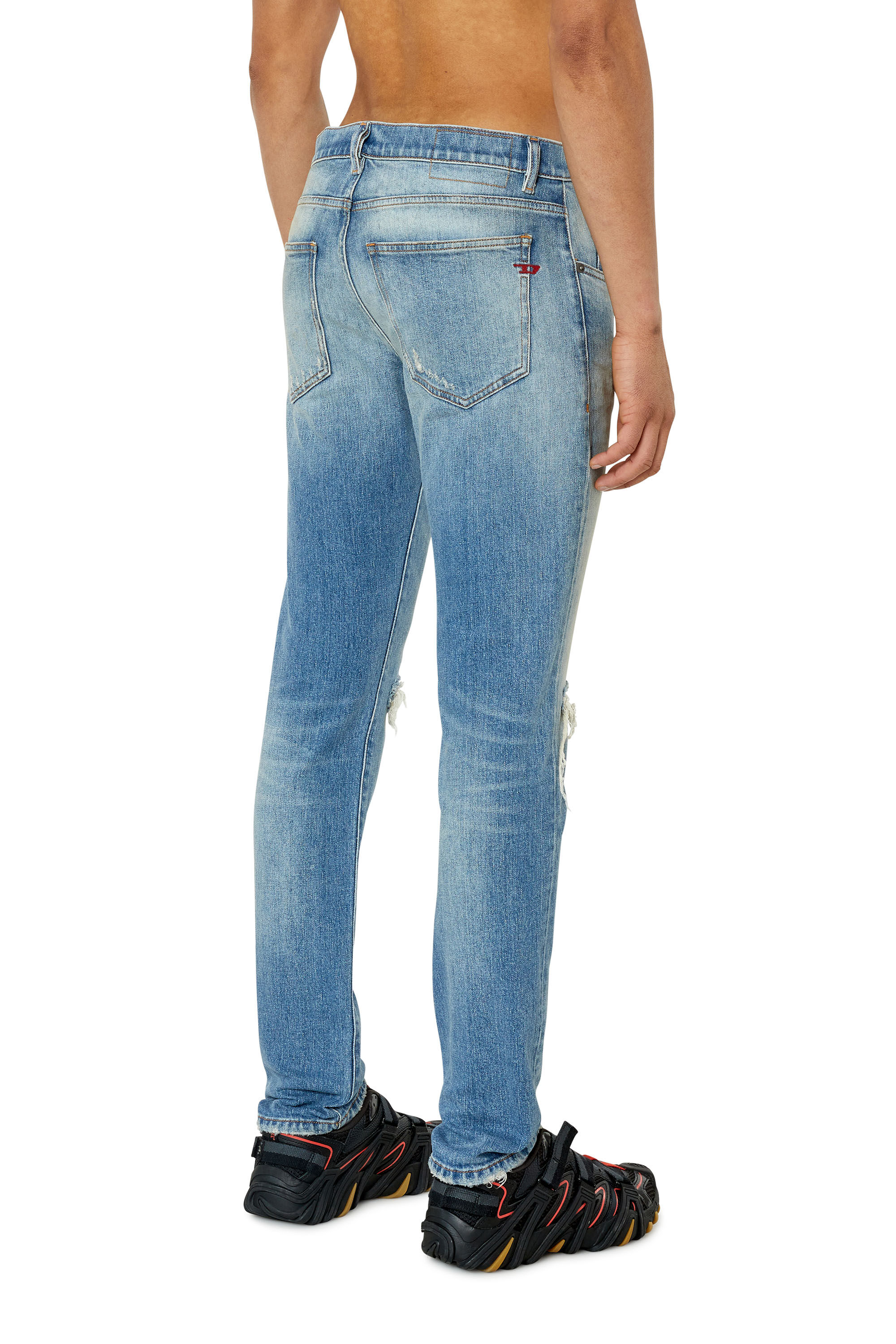 Diesel - 2019 D-Strukt 007P3 Slim Jeans, Azul Claro - Image 4