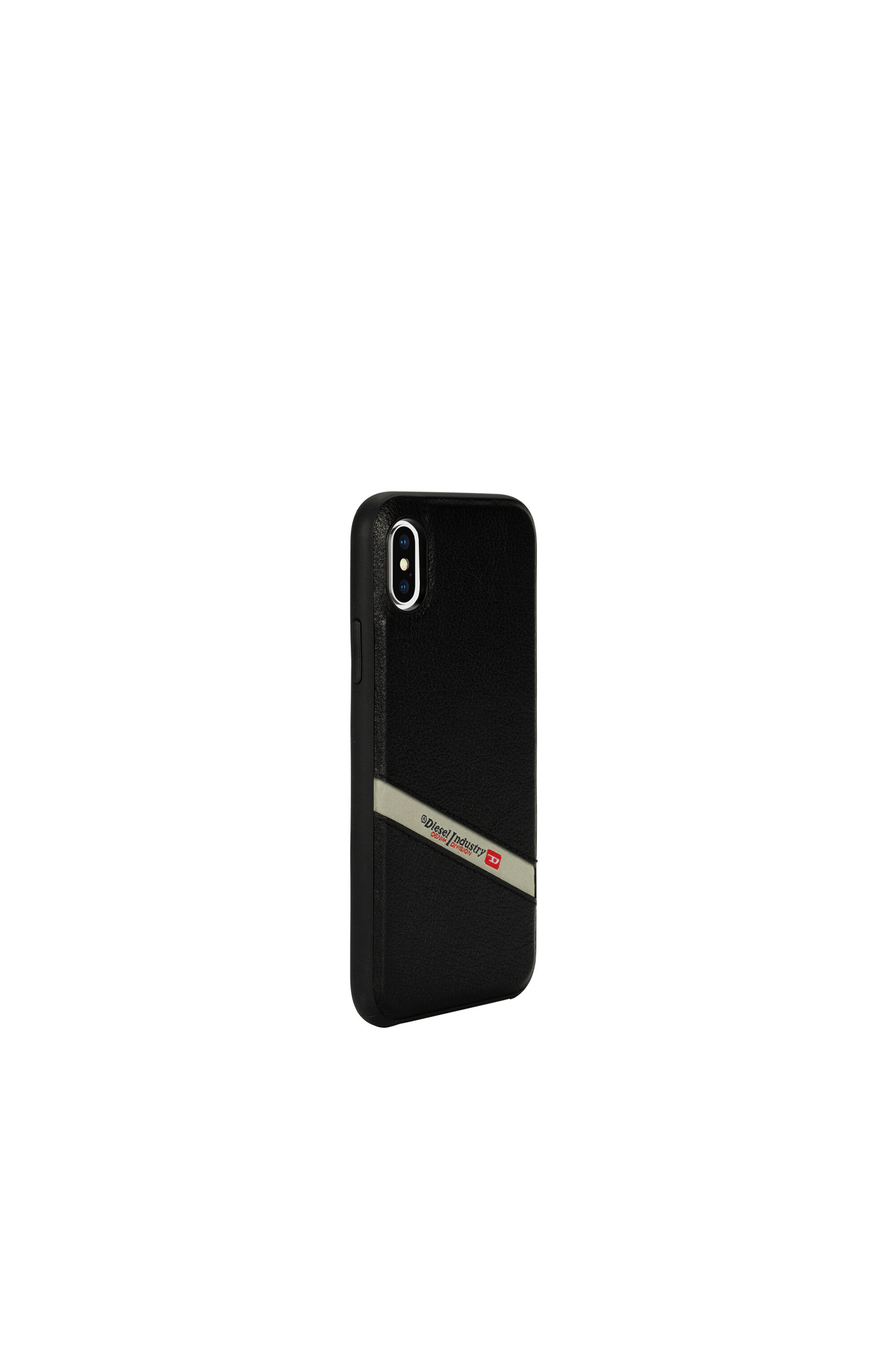Diesel - DIESEL LEATHER CO-MOLD CASE FOR IPHONE XS MAX, Black - Image 4