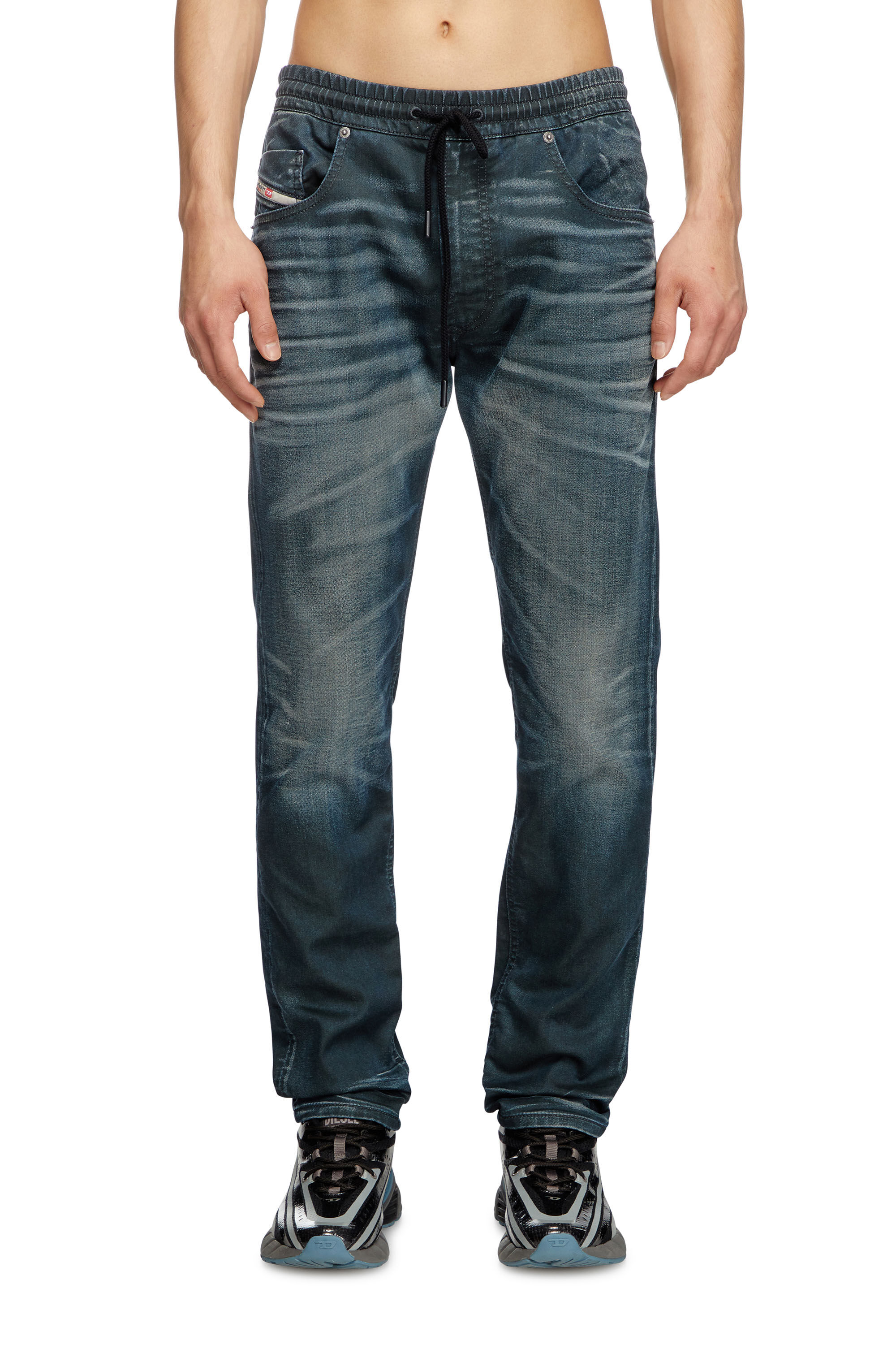 Diesel - Regular 2030 D-Krooley Joggjeans® 068QK Hombre, Azul Oscuro - 3