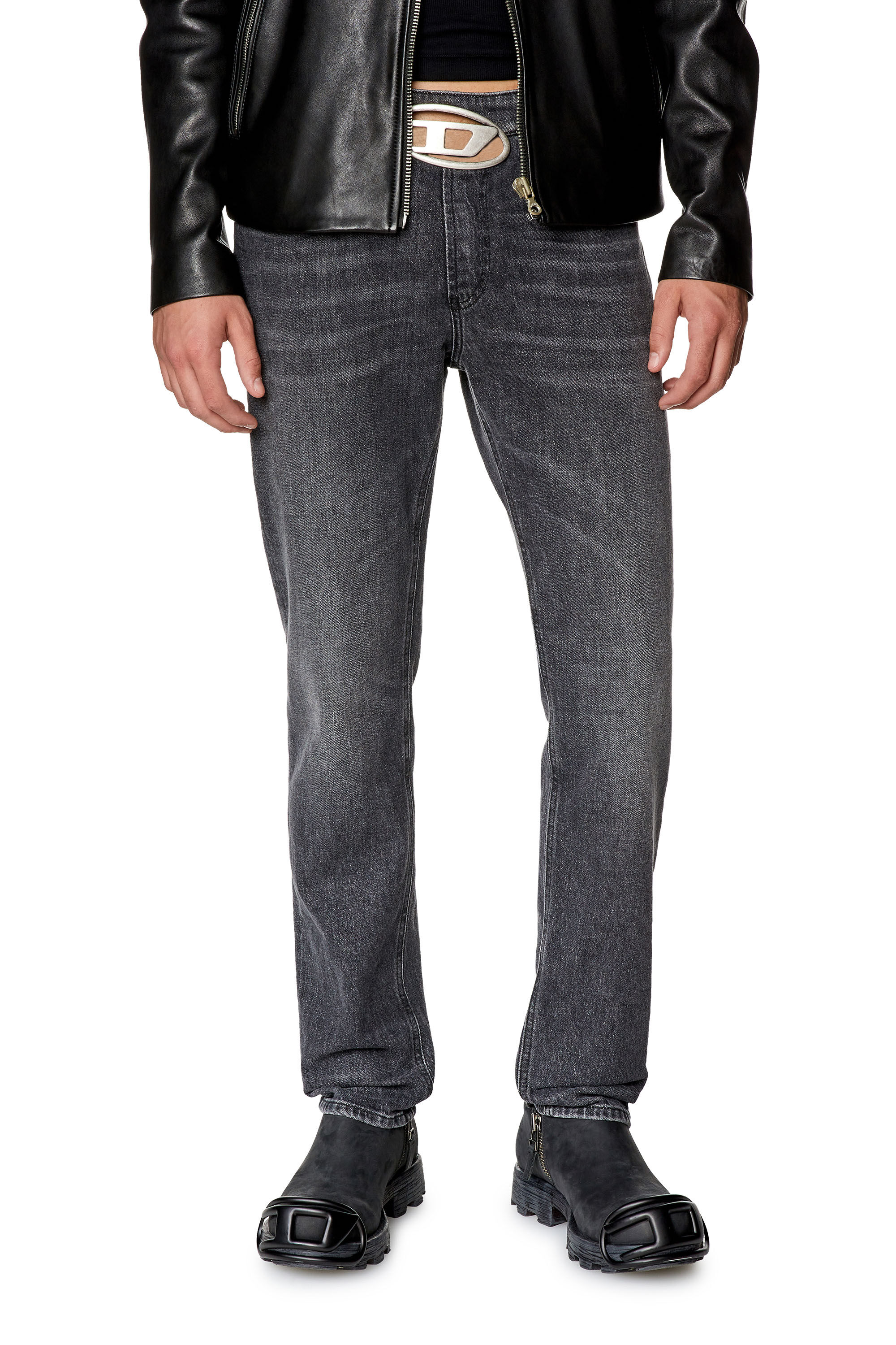 Diesel - Man's Slim Jeans 2019 D-Strukt 0CKAH, Black/Dark grey - 3