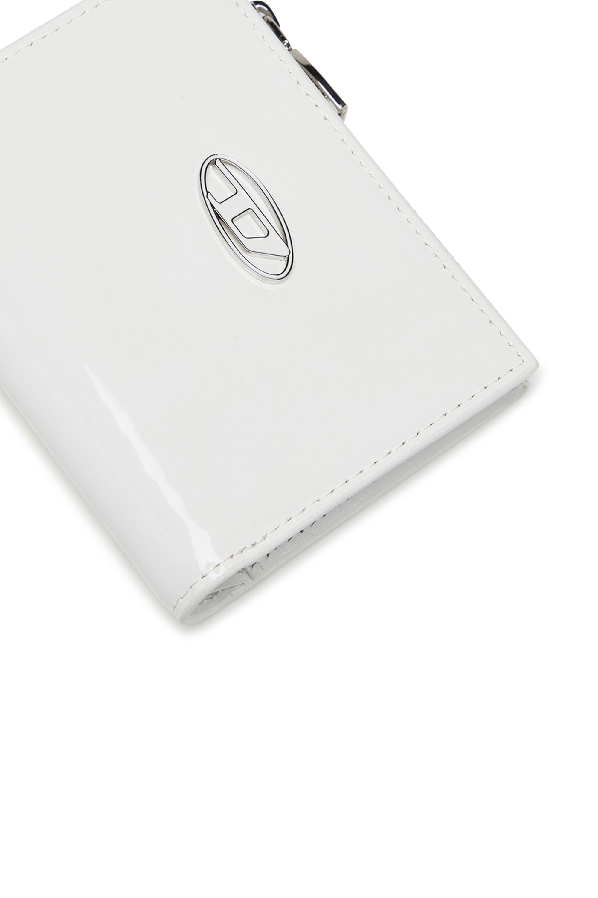 Women's Small wallet in glossy leather | White | Diesel