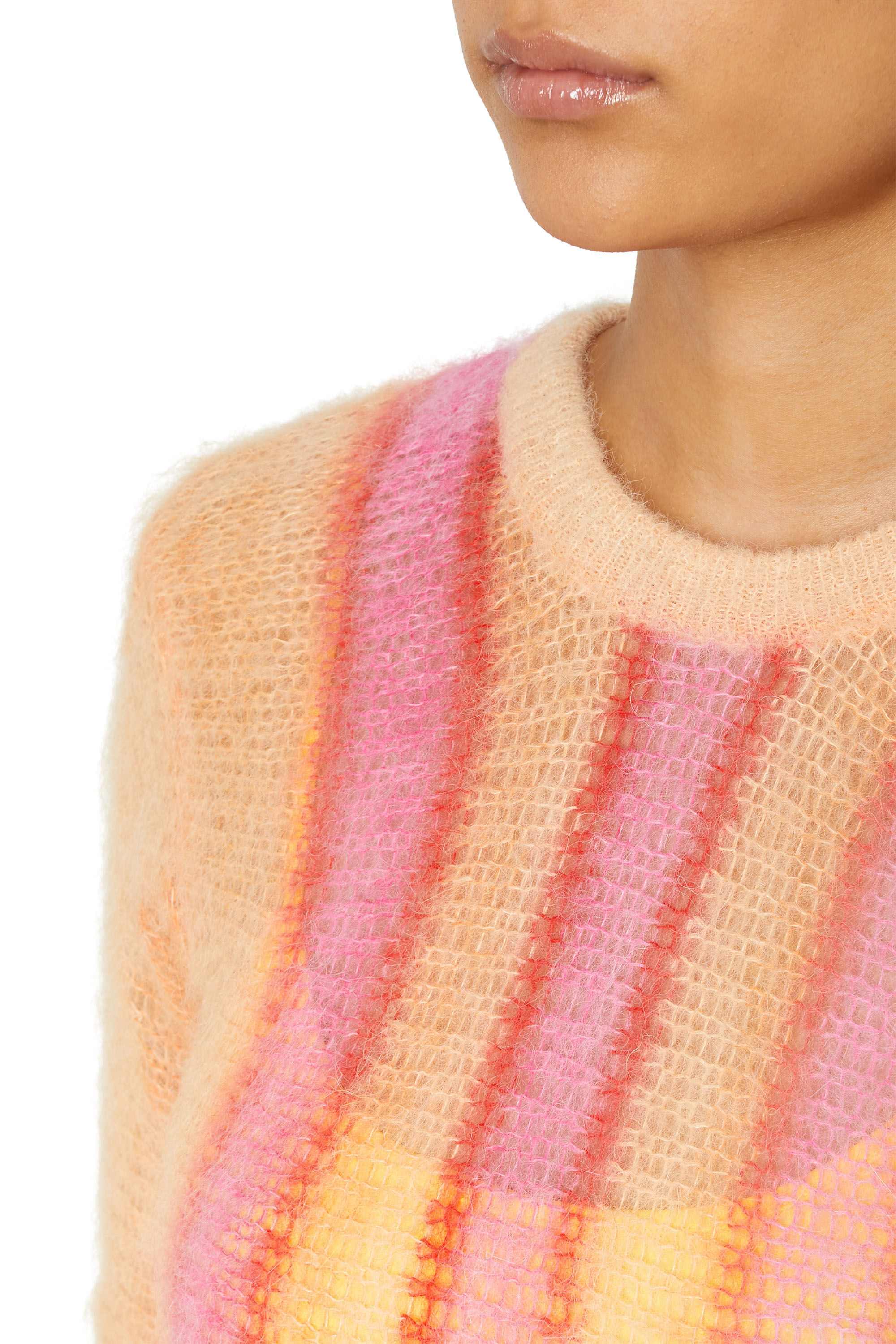 M-IKI Woman: Striped mini dress in brushed knit | Diesel