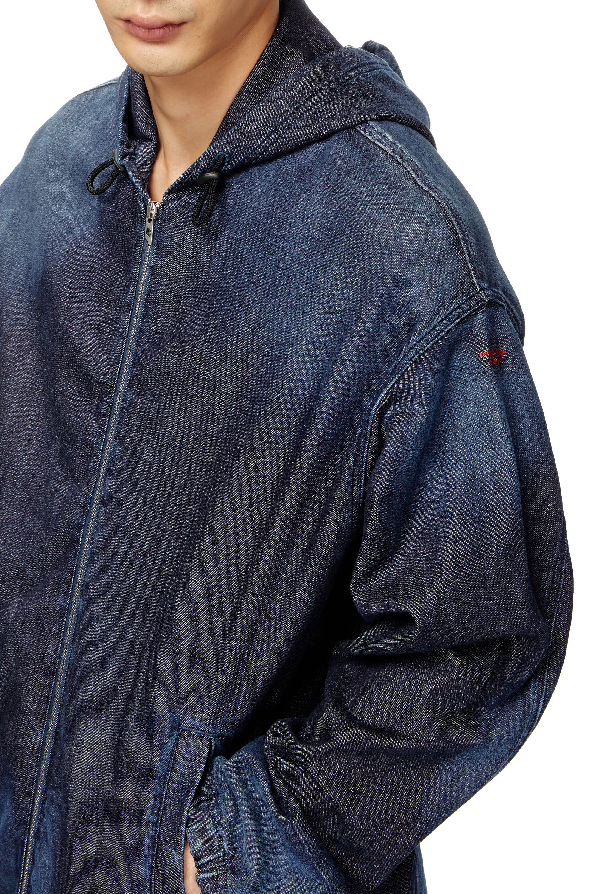 【海外限定】 Men's Hooded JoggJeans jacket | Blue | Diesel WorkUtility&SafetyClothing