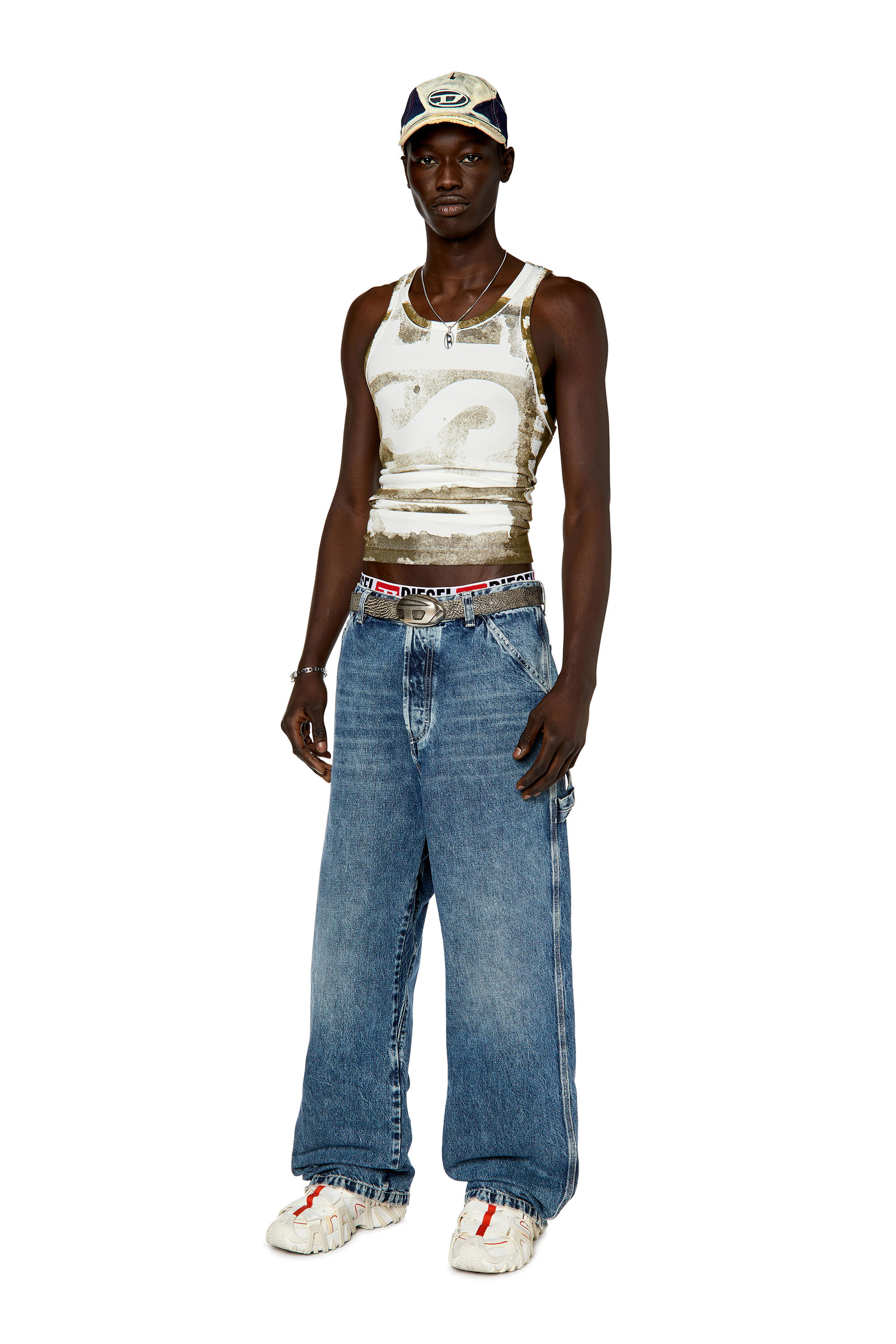 Diesel - Straight Jeans D-Livery 007M3, Azul medio - Image 1