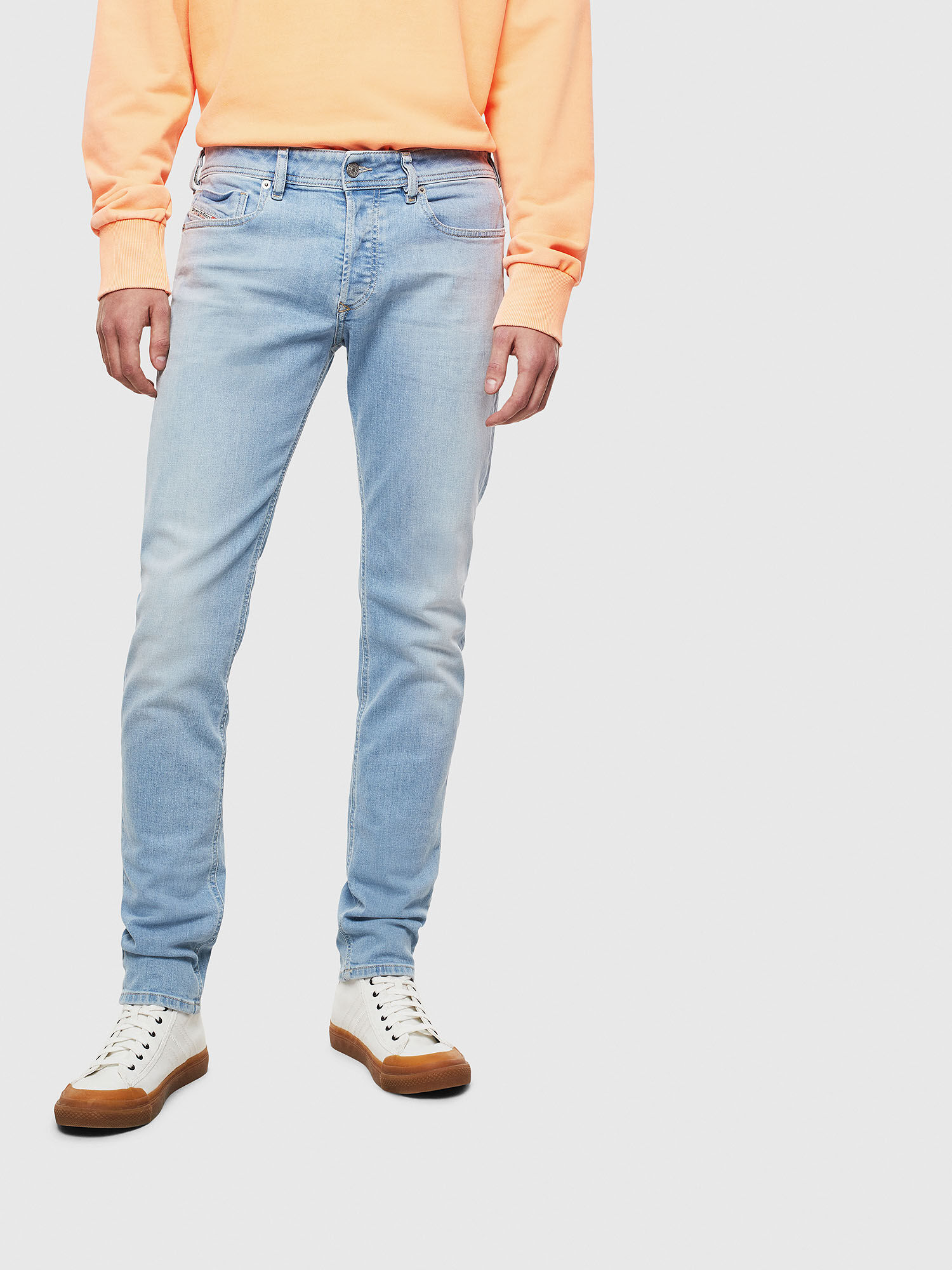 Stuwkracht aangenaam Terughoudendheid Sleenker 009BJ Man: Skinny Light blue Jeans | Diesel