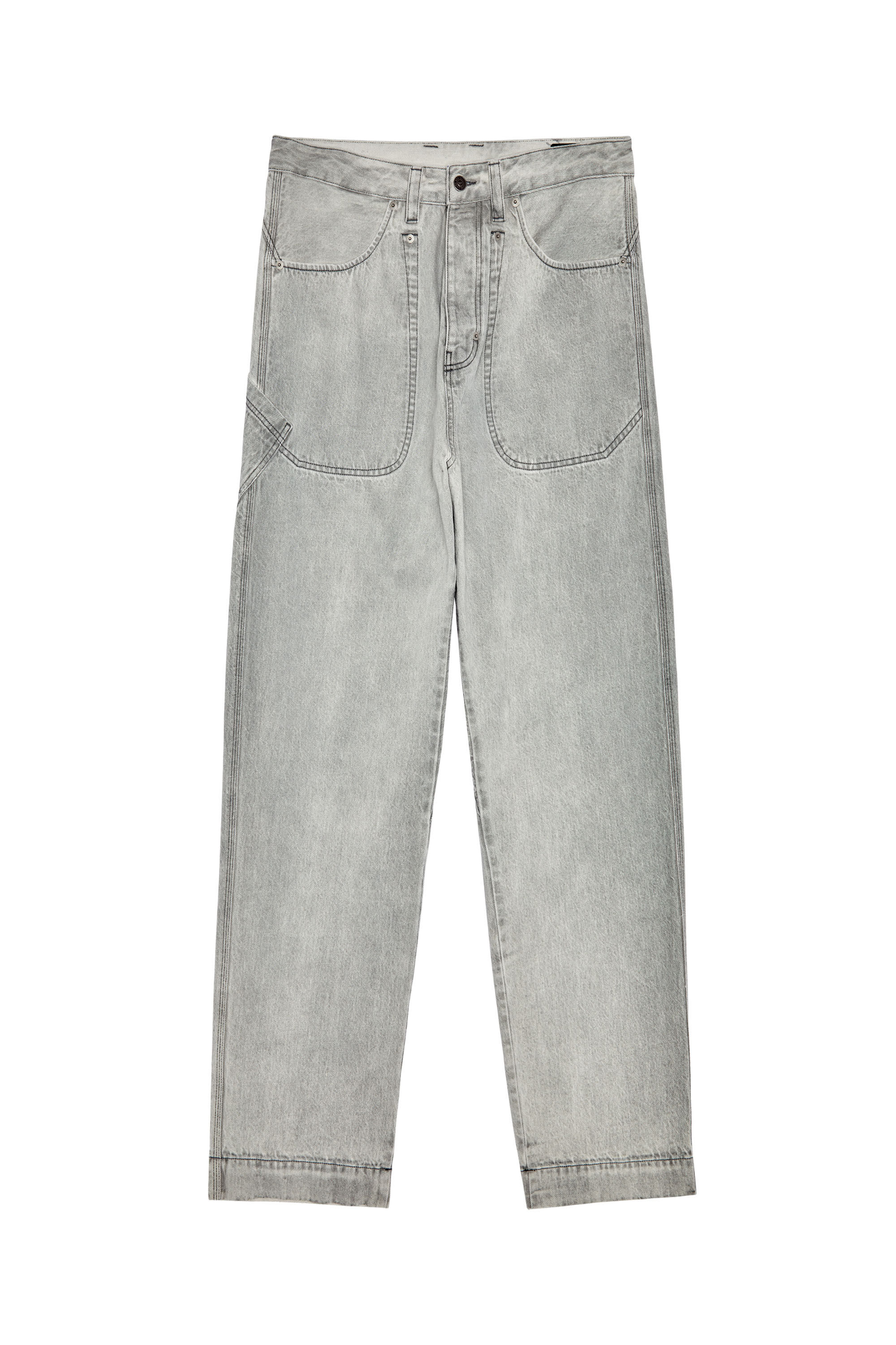 Diesel - D-Fransy 0ICVH Straight Jeans, Gris - Image 2