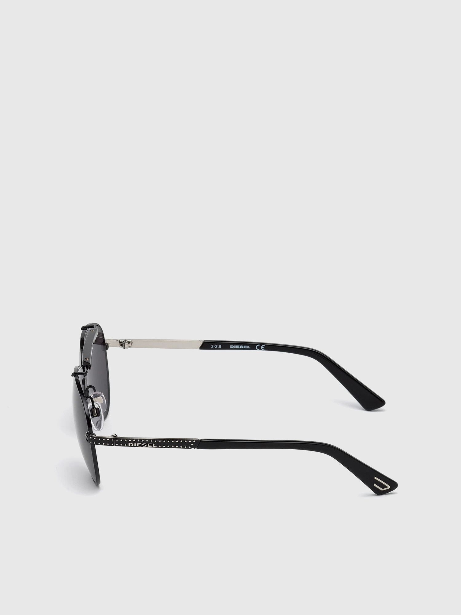 Diesel - DL0238, Man's Classic aviator shape eyewear in Black - 2