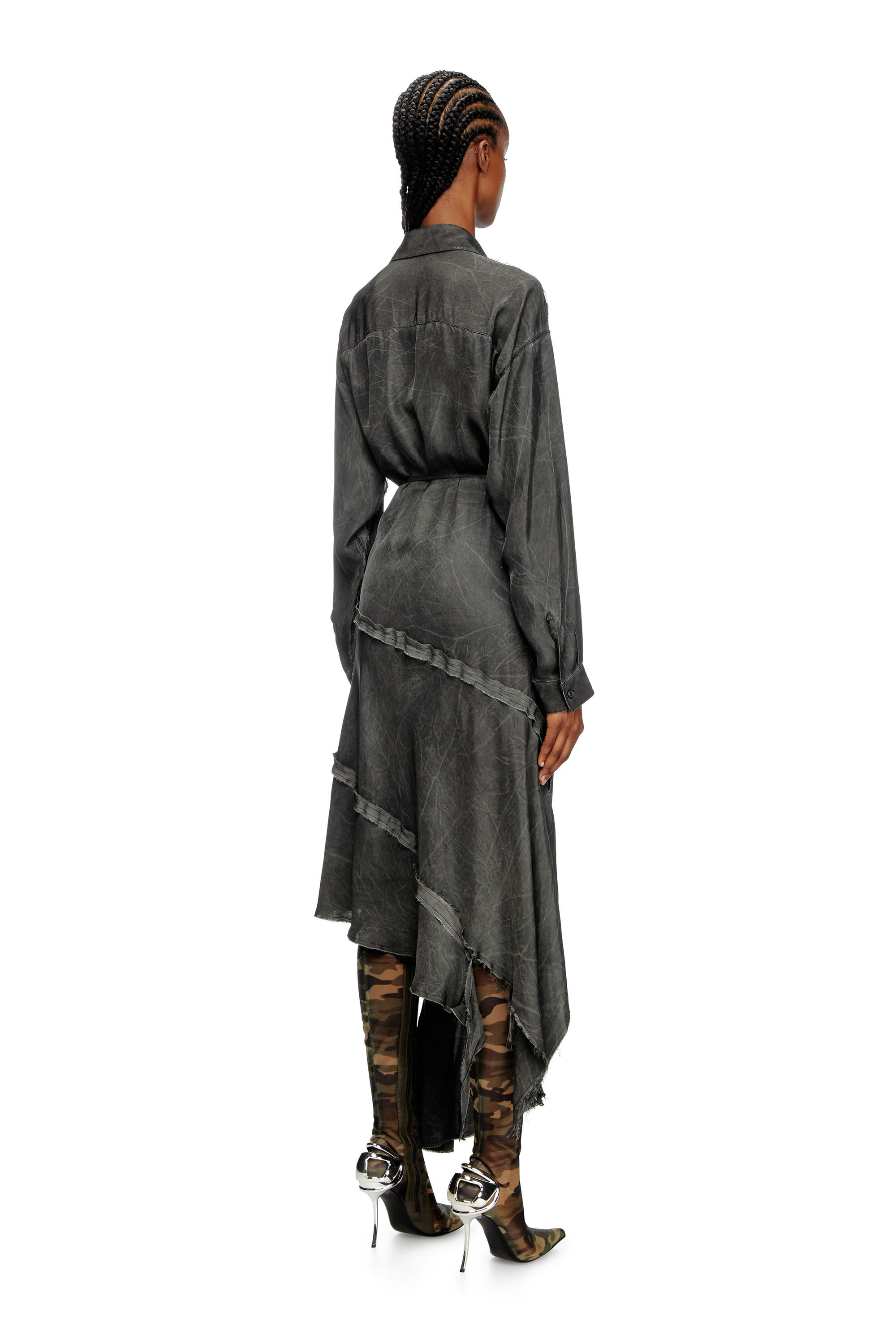 ワンピース DIESEL BLACK VISCOSE MINI DRESS A13742_0SHAT_9XX_C.jpg