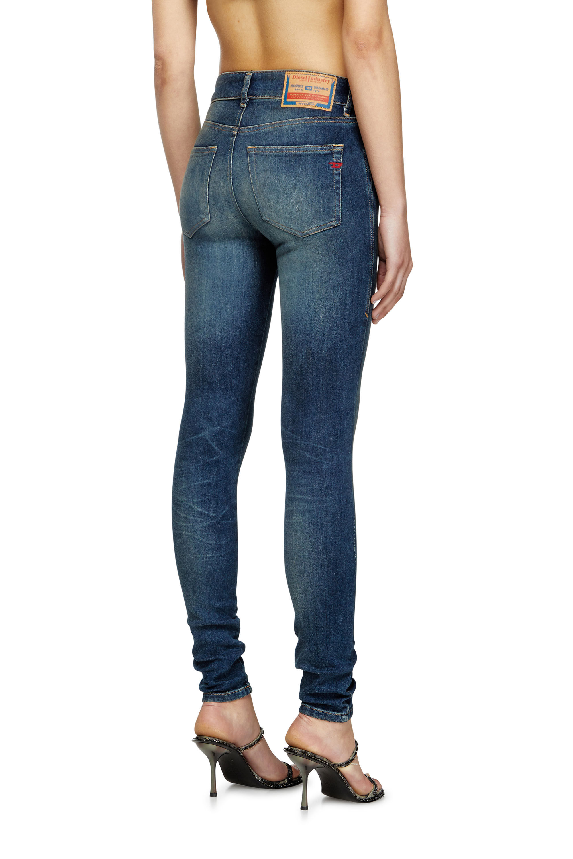 Diesel - Woman's Skinny Jeans 2017 Slandy 09L95, Medium blue - 5
