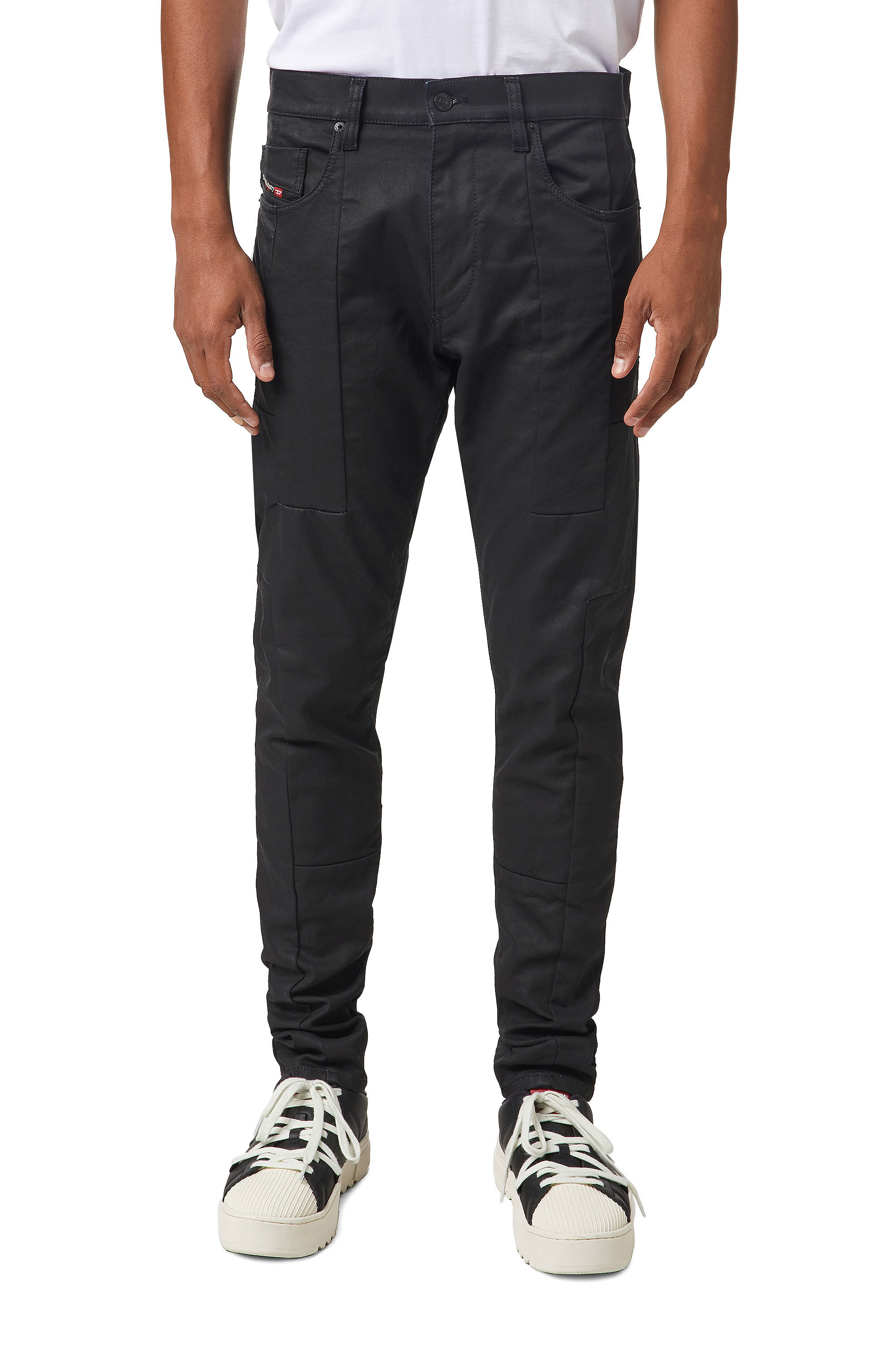 Diesel - D-Strukt JoggJeans® 069YH Slim, Negro/Gris oscuro - Image 3