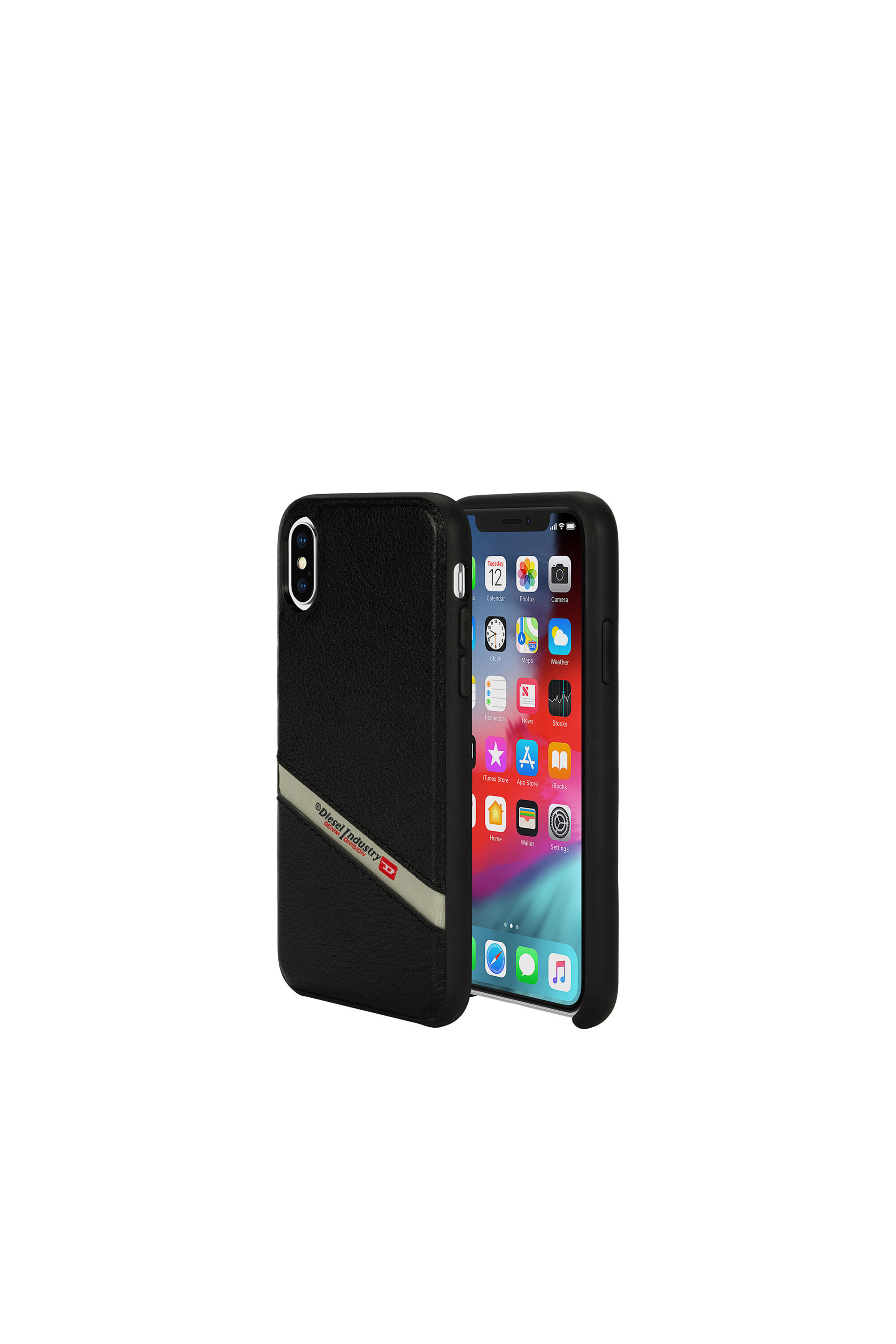 Diesel - DIESEL LEATHER CO-MOLD CASE FOR IPHONE XS & IPHONE X,  - Image 1