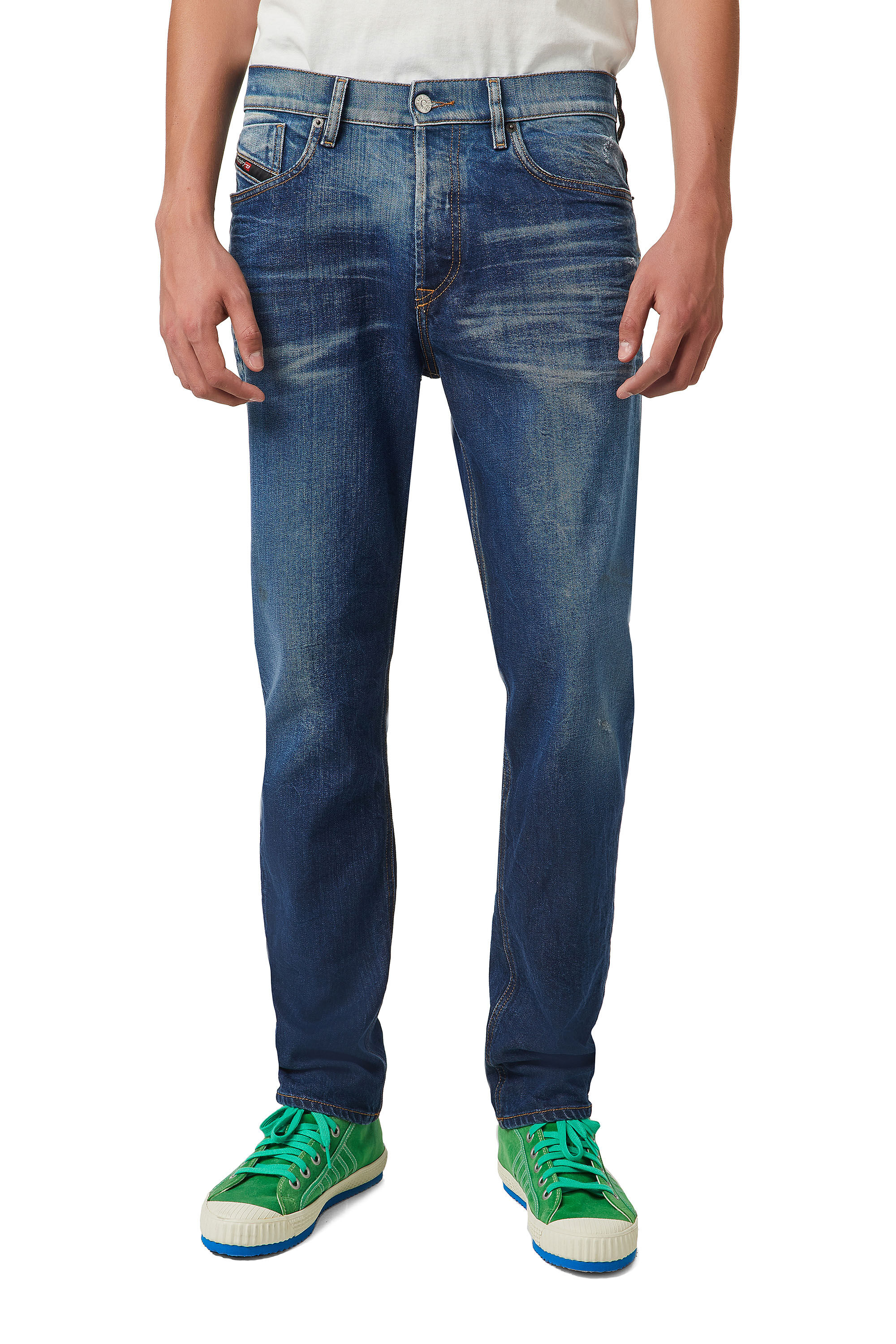 Diesel - Tapered Jeans 2005 D-Fining 09A96, Azul medio - Image 3