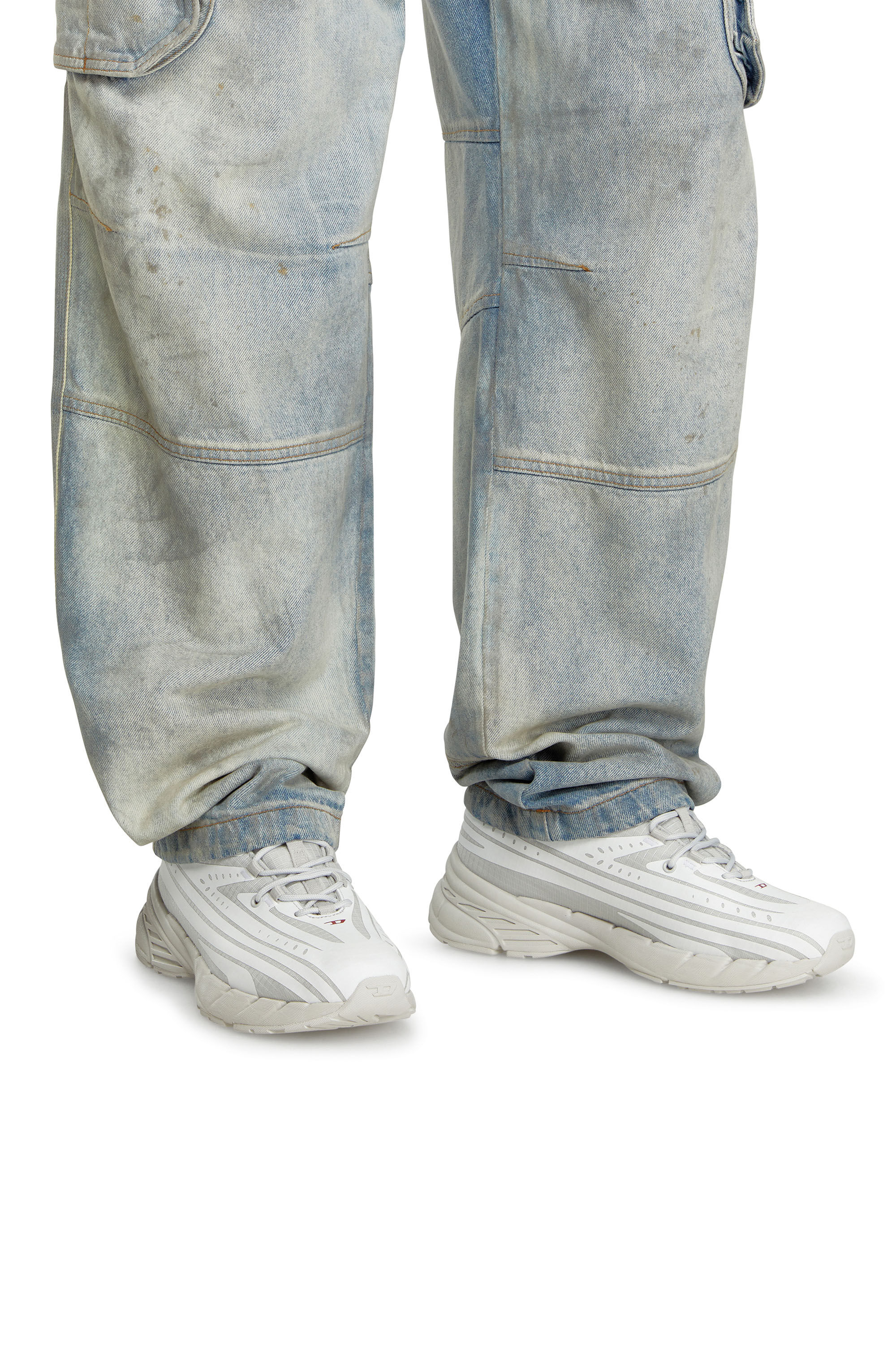 Men's D-Airspeed Low-Striped sneakers in coated ripstop