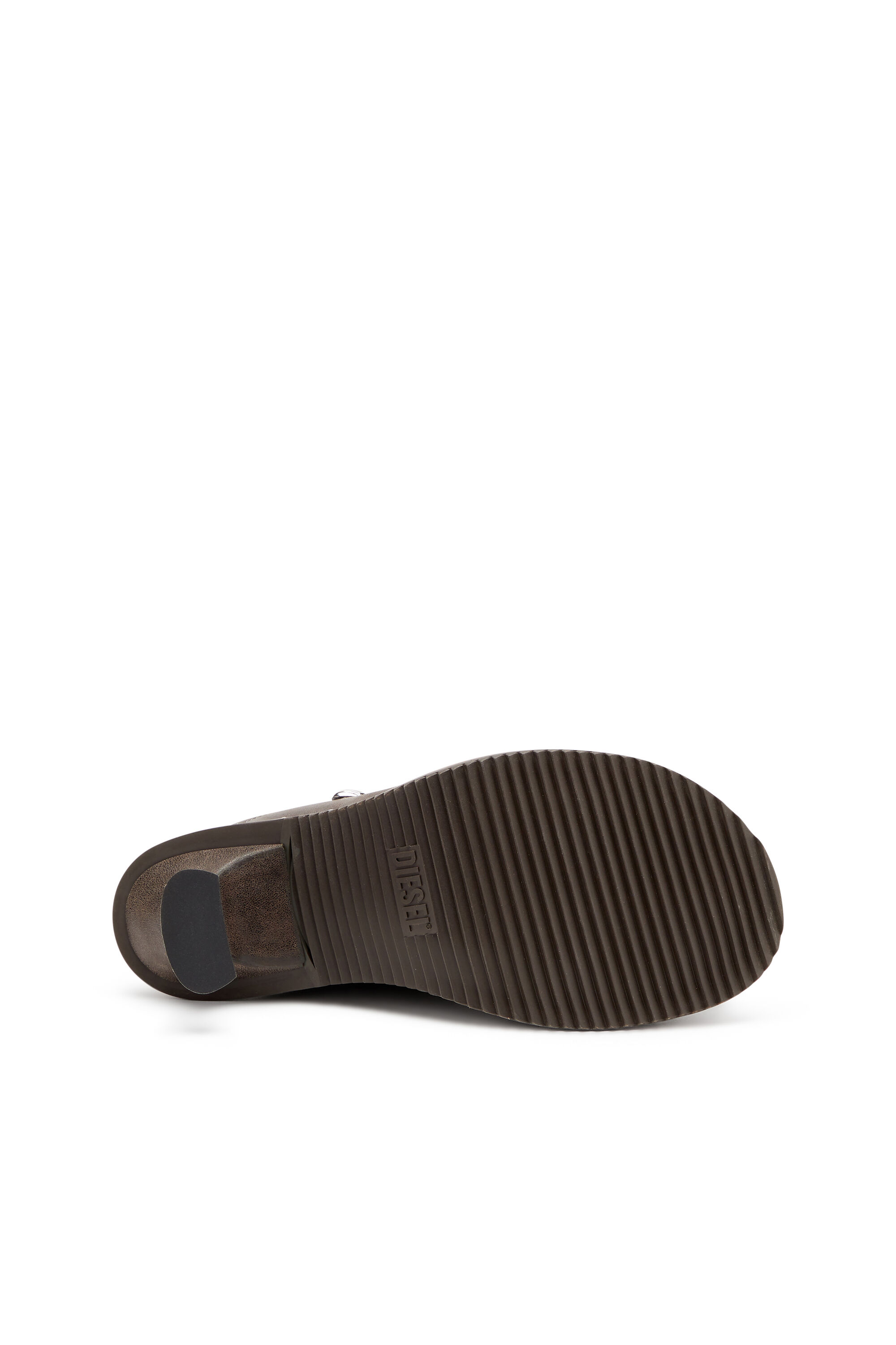 Diesel - D-WOODSTOCK ML CLOG W, Woman's D-Woodstock-Studded leather mules in Dark Brown - 5