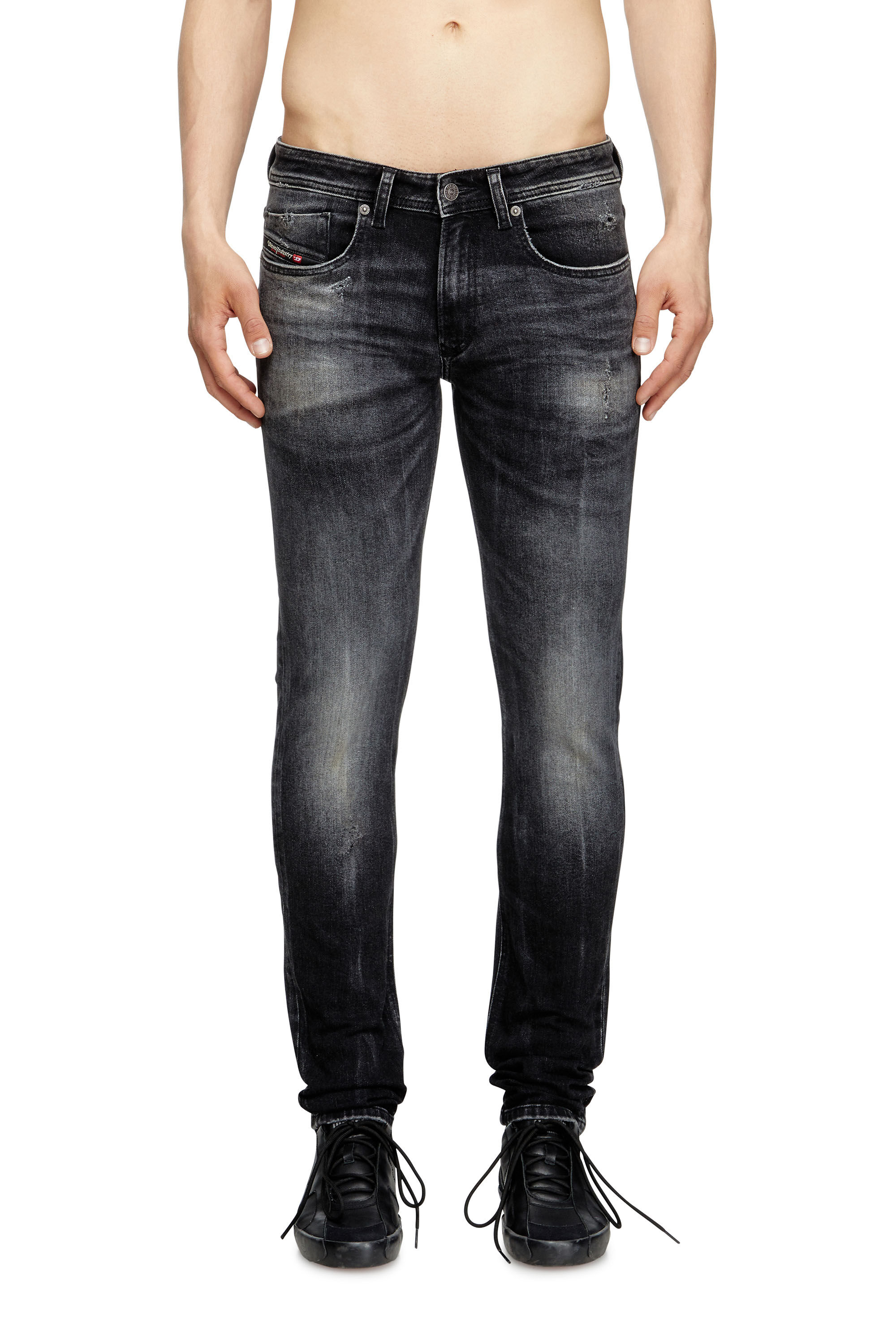 A.F ARTEFACT／Denim Sarouel Skinny Pants A.F ARTEFACT SARROUEL-SKINNY PANTS STRETCH DENIM (BLUE