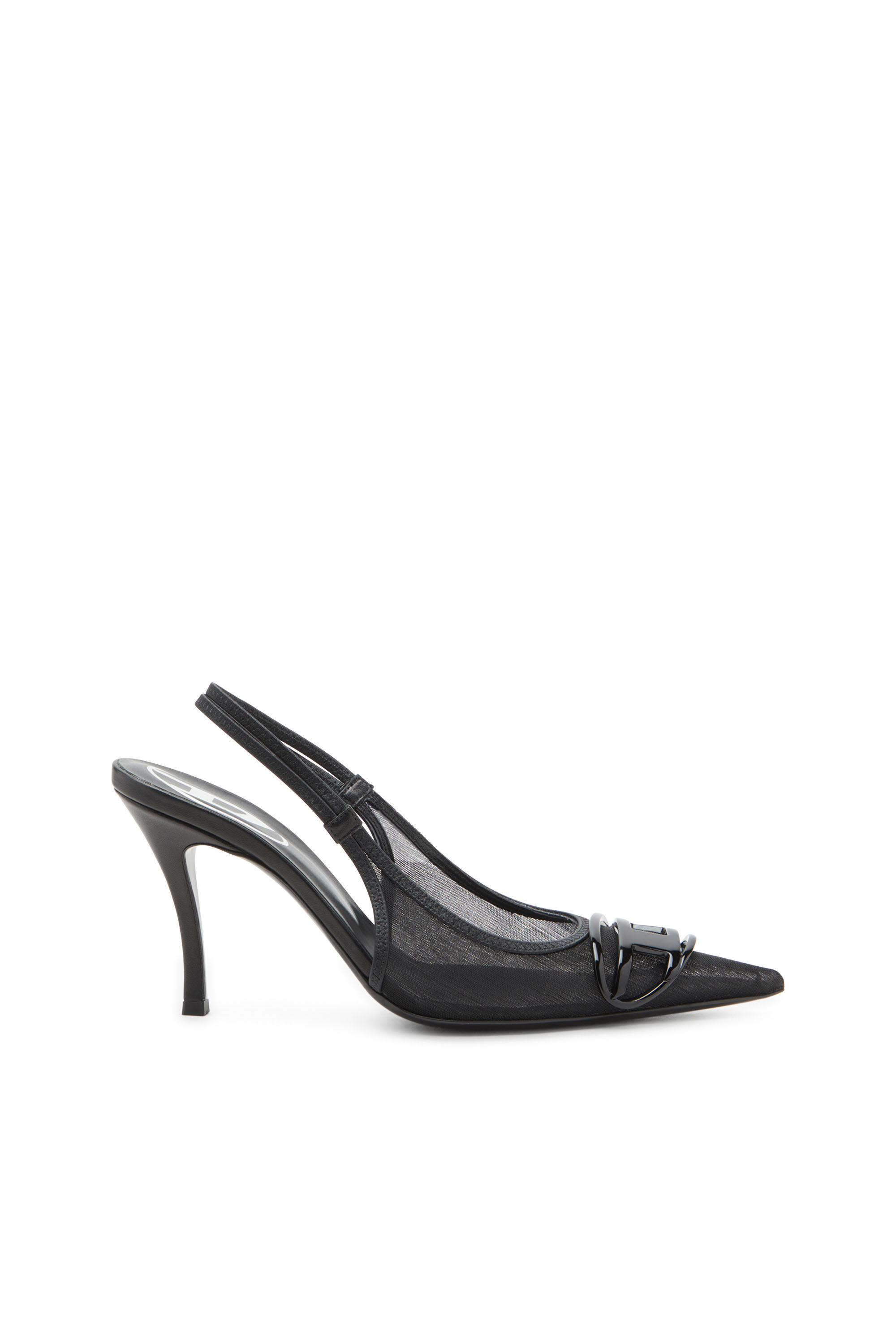 ファッション 通販 D-Venus-Slingback Women's pumps mesh leather-trimmed in 靴