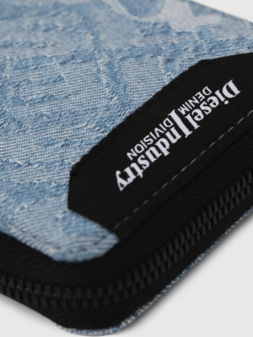 Zippy Hiresh S Men Compact Zip Around Wallet In Denim Diesel