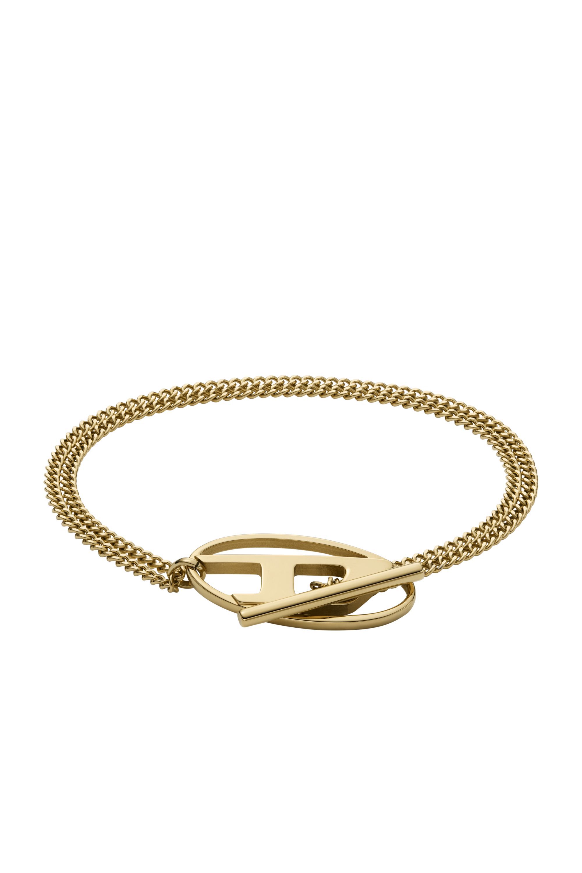 スーパーセール 50％（福袋 Gold-Tone Women's Stainless Diesel | Gold | Bracelet Chain Steel アクセサリー