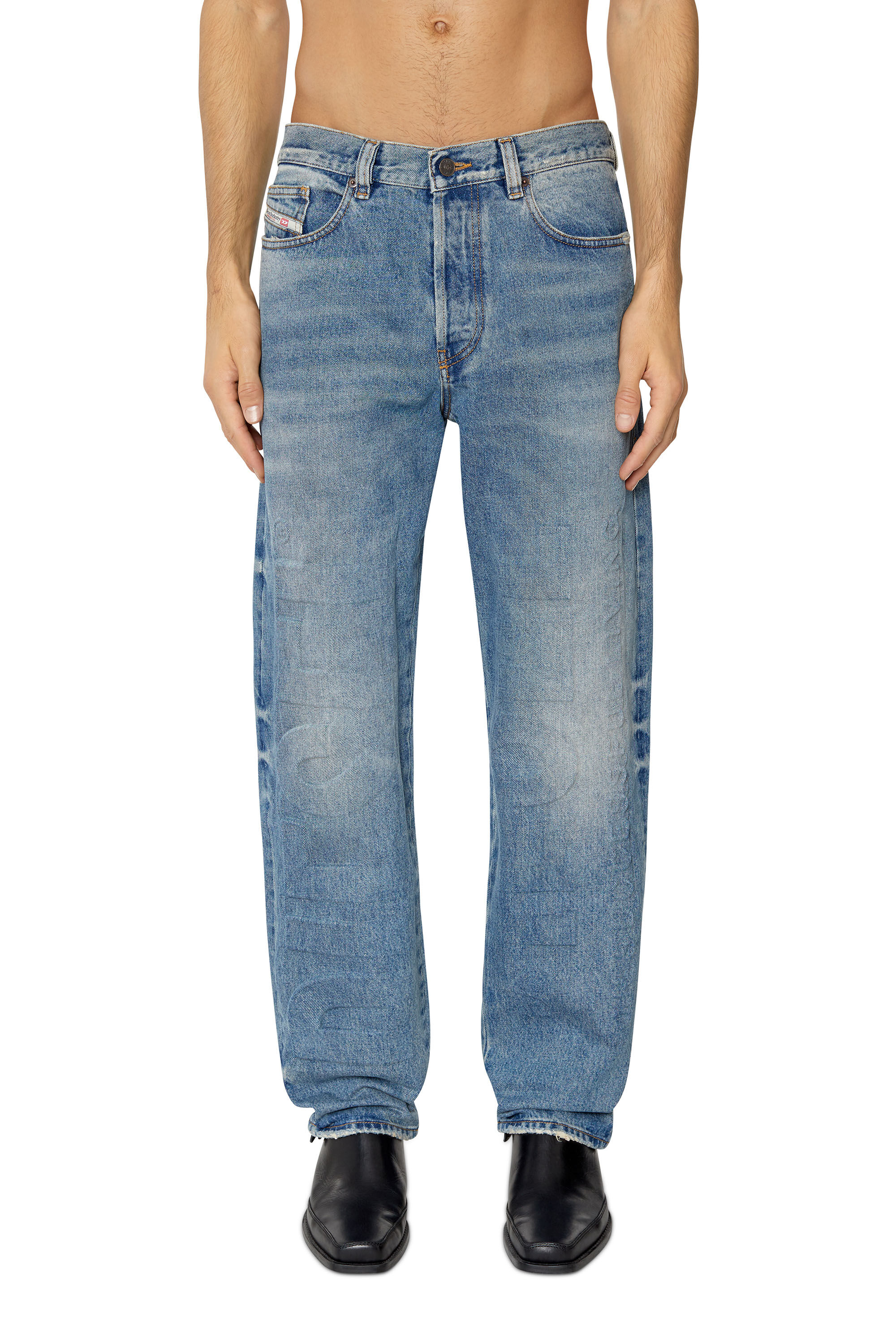 Diesel - 2010 007I3 Straight Jeans, Azul Oscuro - Image 3