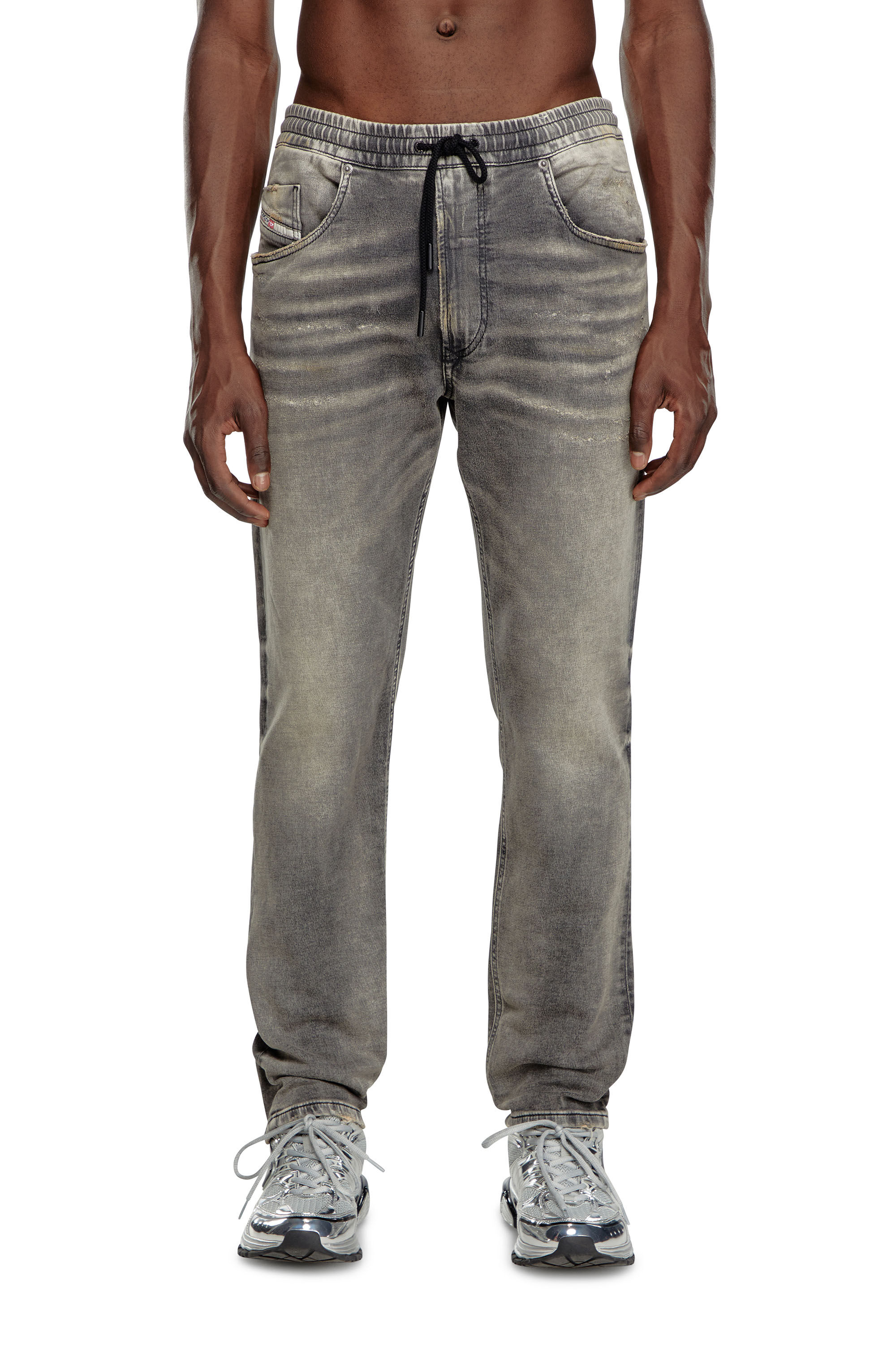 Diesel - Hombre Tapered 2030 D-Krooley Joggjeans® 068LQ, Gris - Image 3