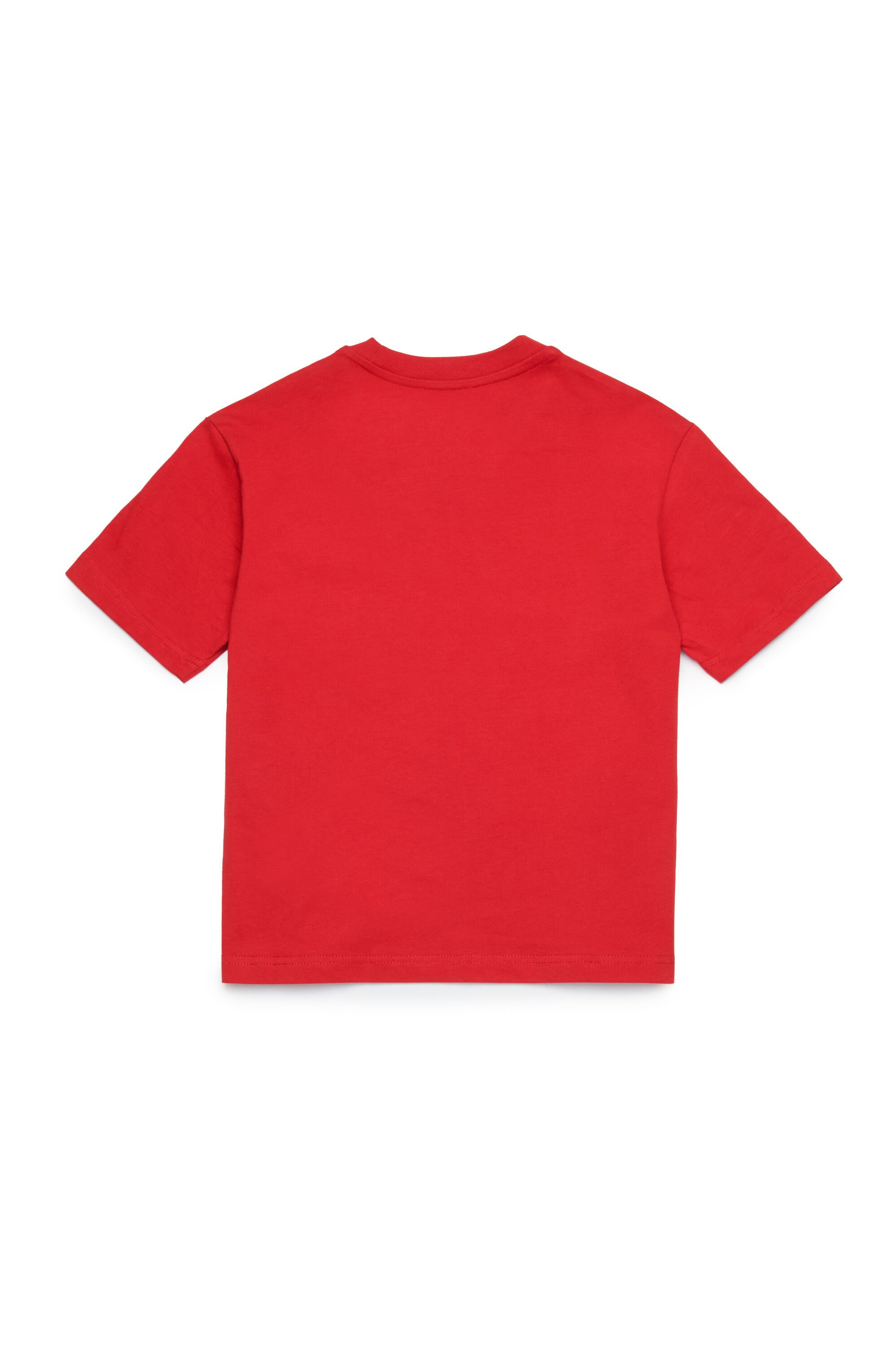 Diesel - TJUSTE16 OVER, Man's T-shirt with watercolour logo in Red - 2