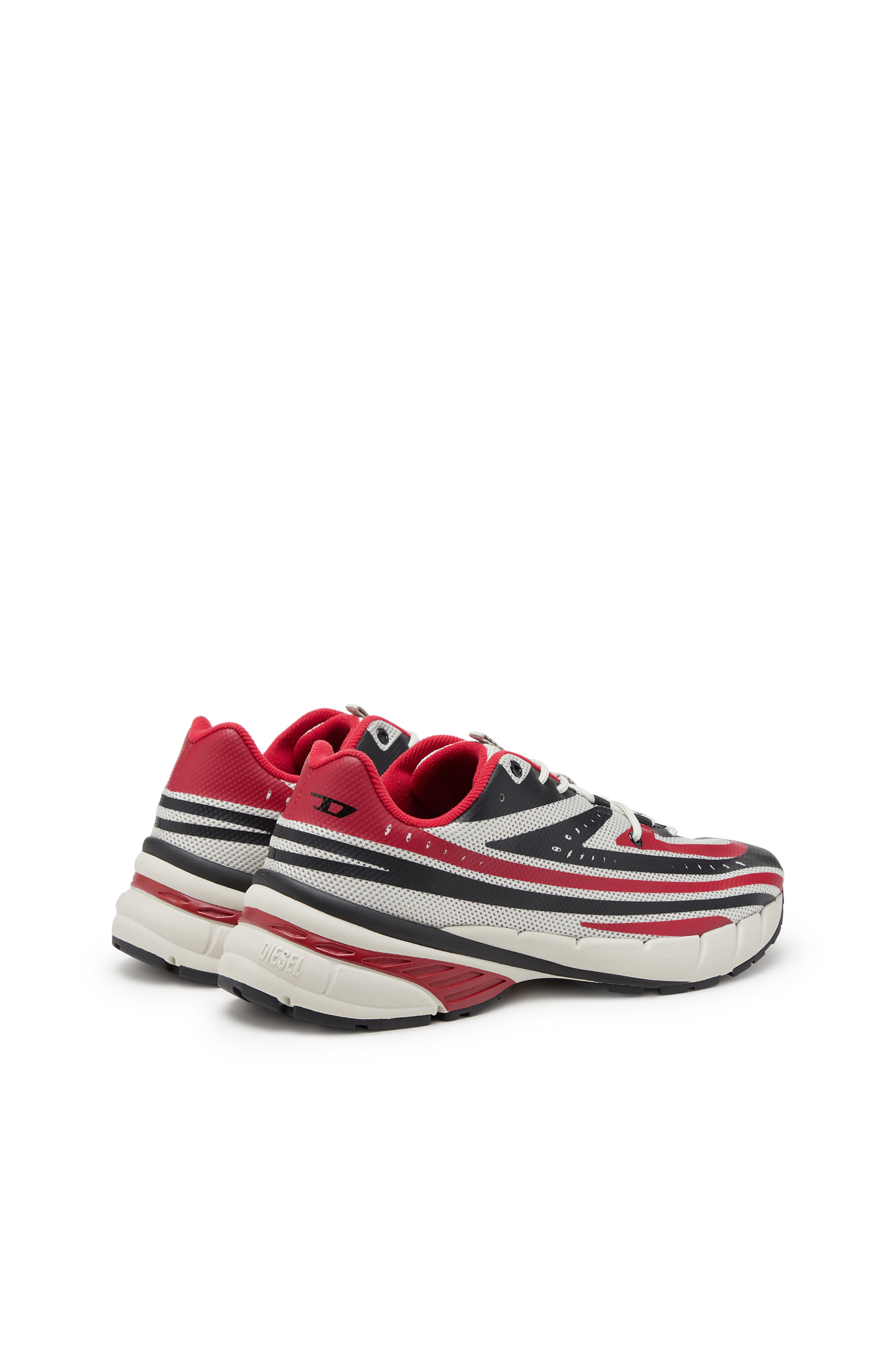 Men's D-Airspeed Low-Striped sneakers in coated mesh | Multicolor | Diesel