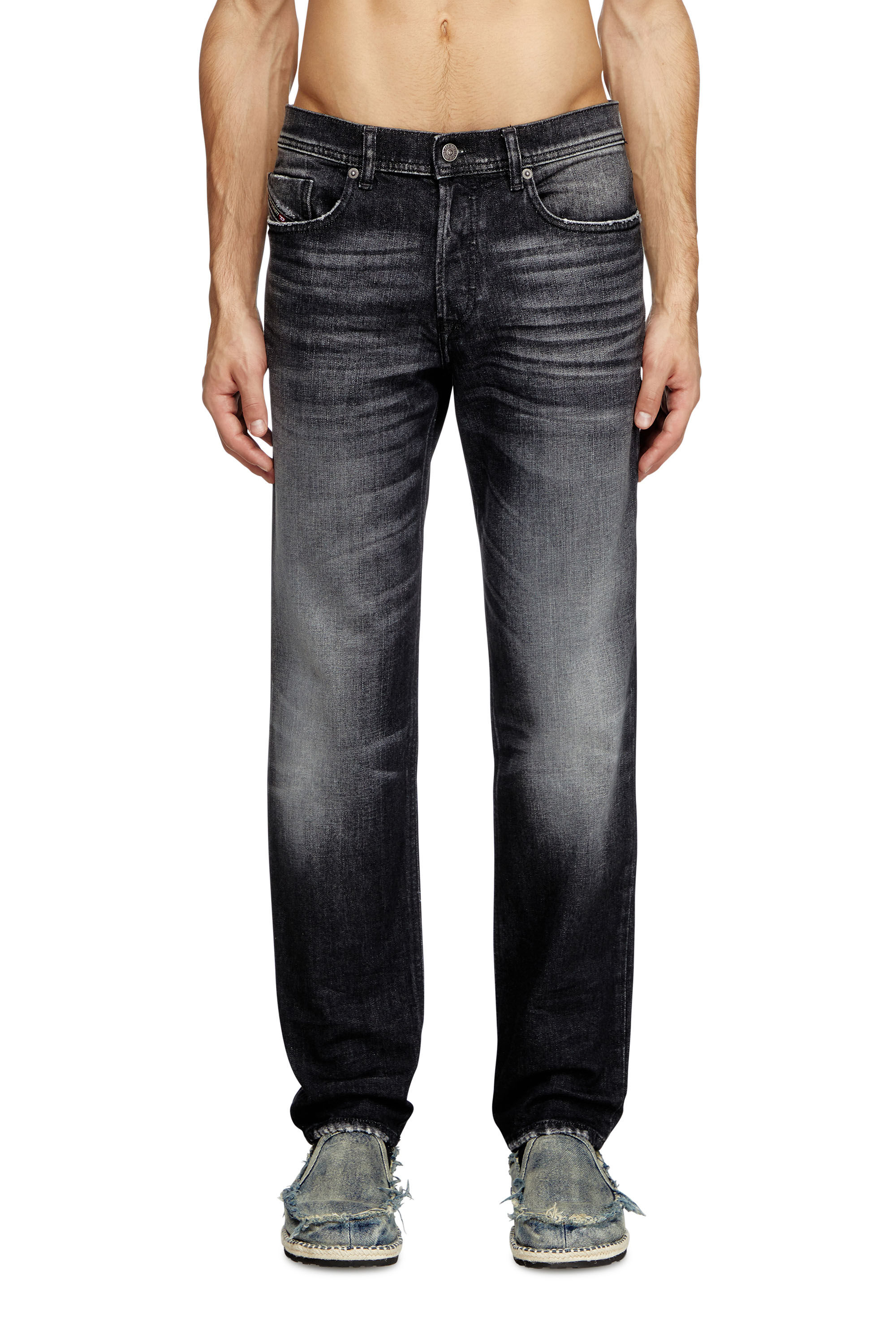 Men's Regular Jeans | Black/Dark grey | Diesel 2023 D-Finitive Men's Regular Jeans | Black/Dark grey | Diesel 2023 D-Finitive