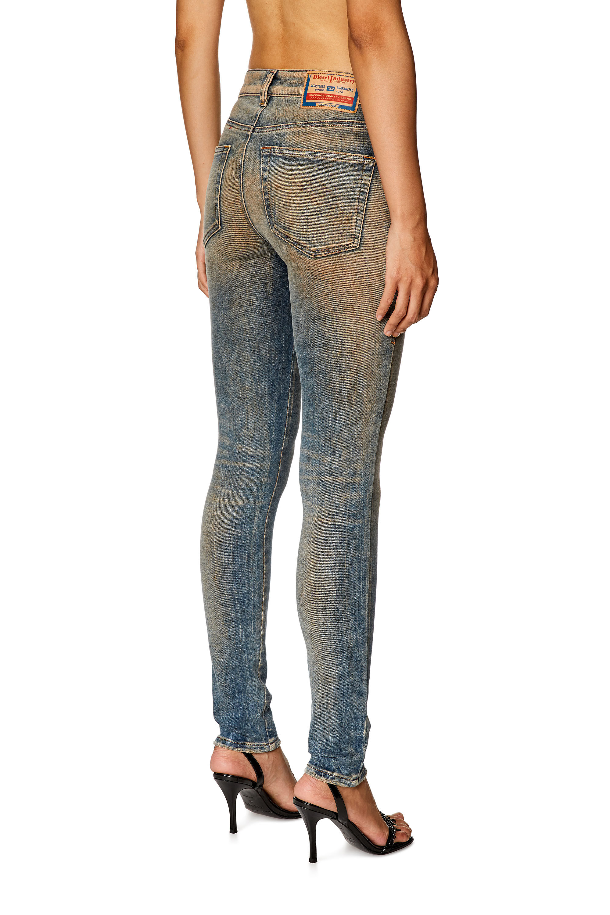 Diesel - Super skinny Jeans 2017 Slandy 09H83, Azul medio - Image 5