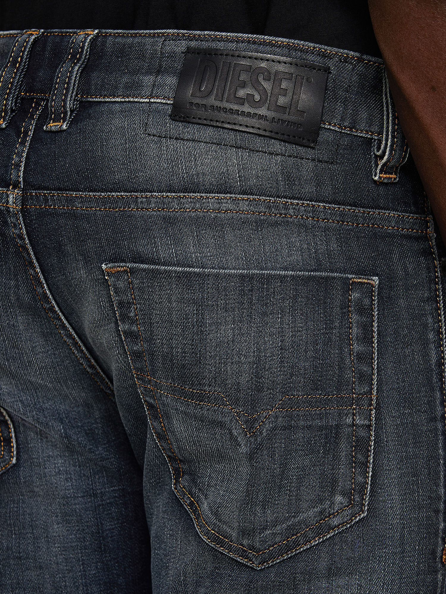 Diesel - Safado Straight Jeans 009EP, Dark Blue - Image 4