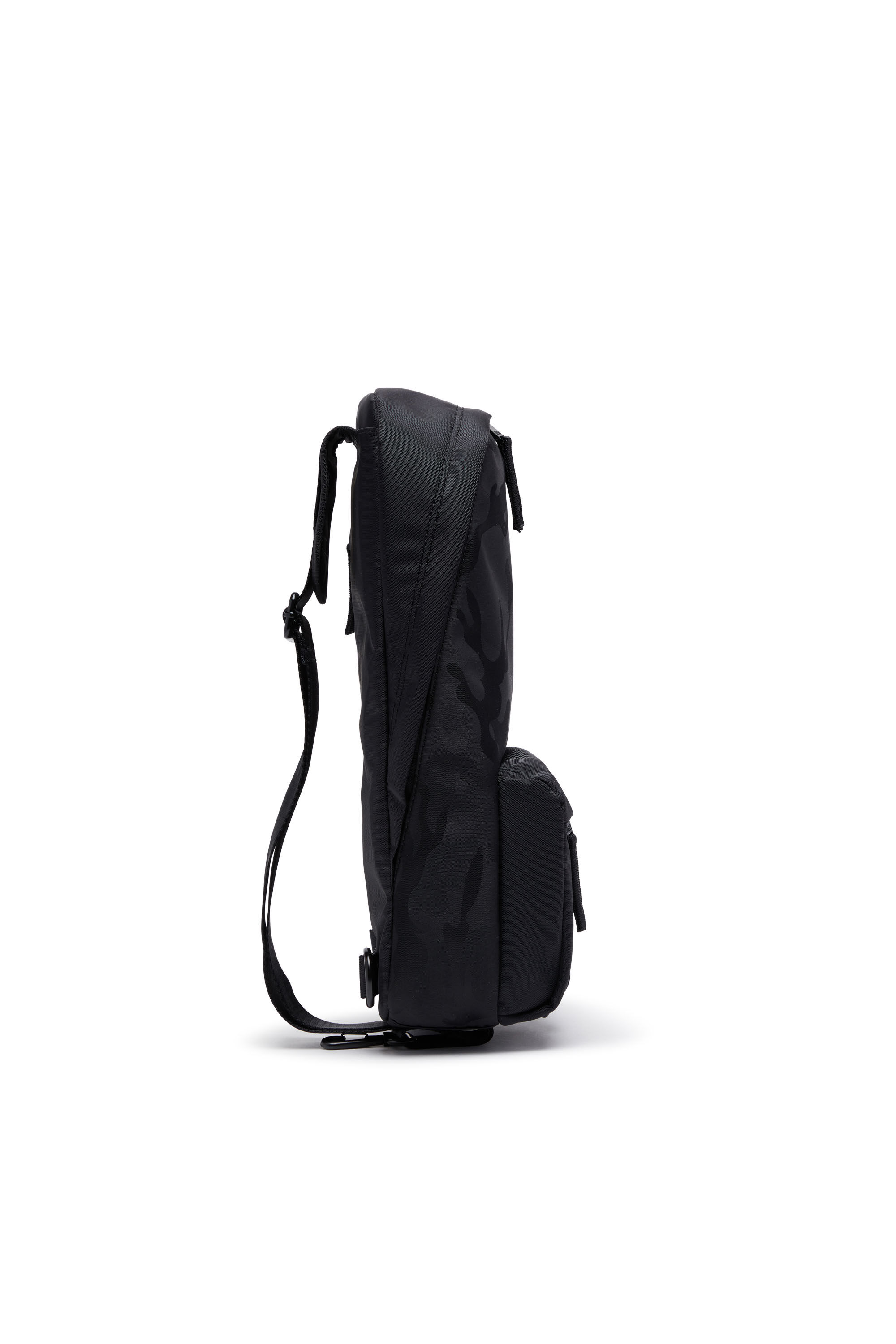 Men's Dsrt-Utility sling bag in printed nylon | Black | Diesel