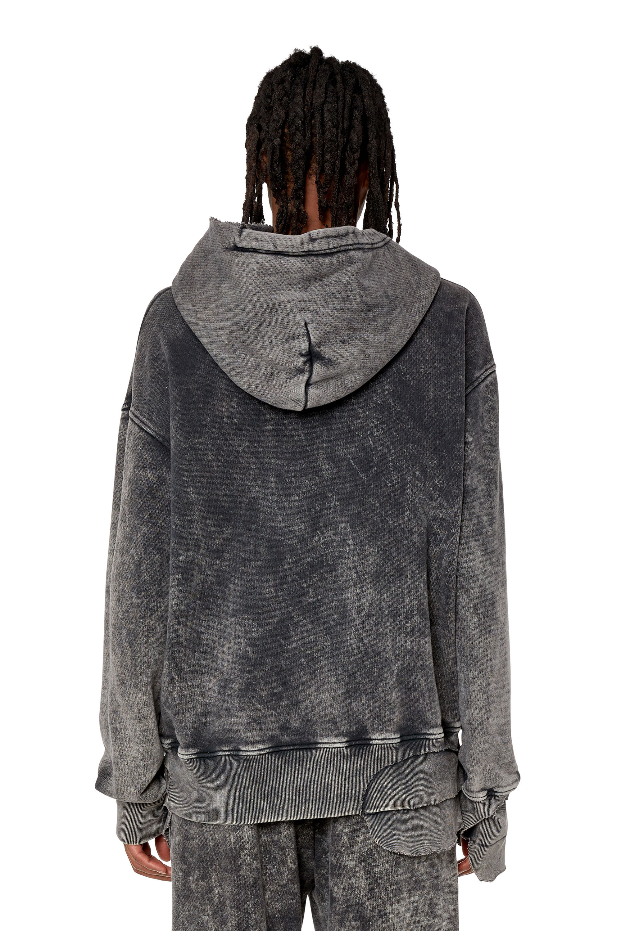 S-TOPPER Man: Hoodie with layered details | Diesel