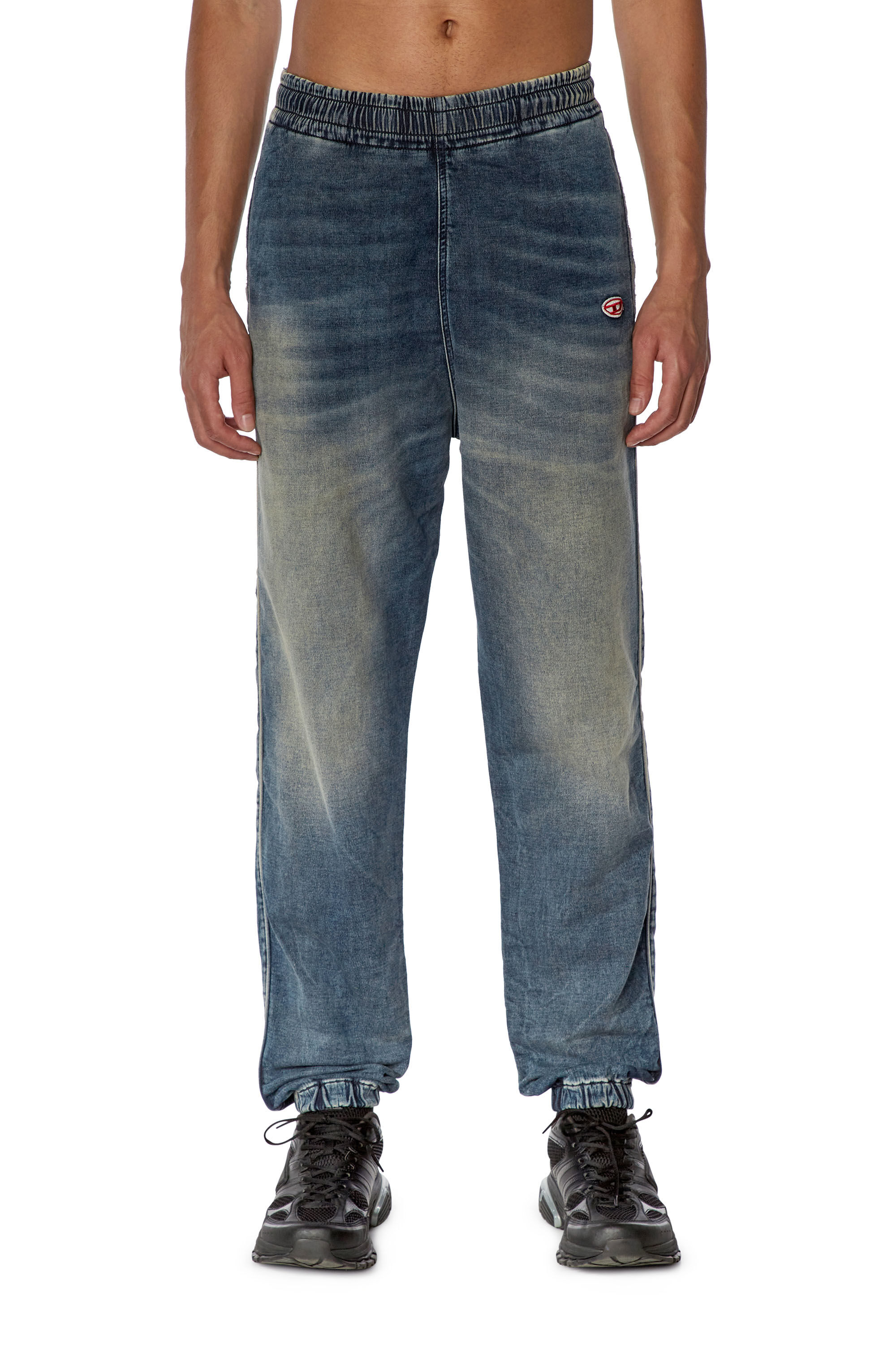Diesel - Tapered D-Lab Track Denim 068FN, Azul Oscuro - Image 3