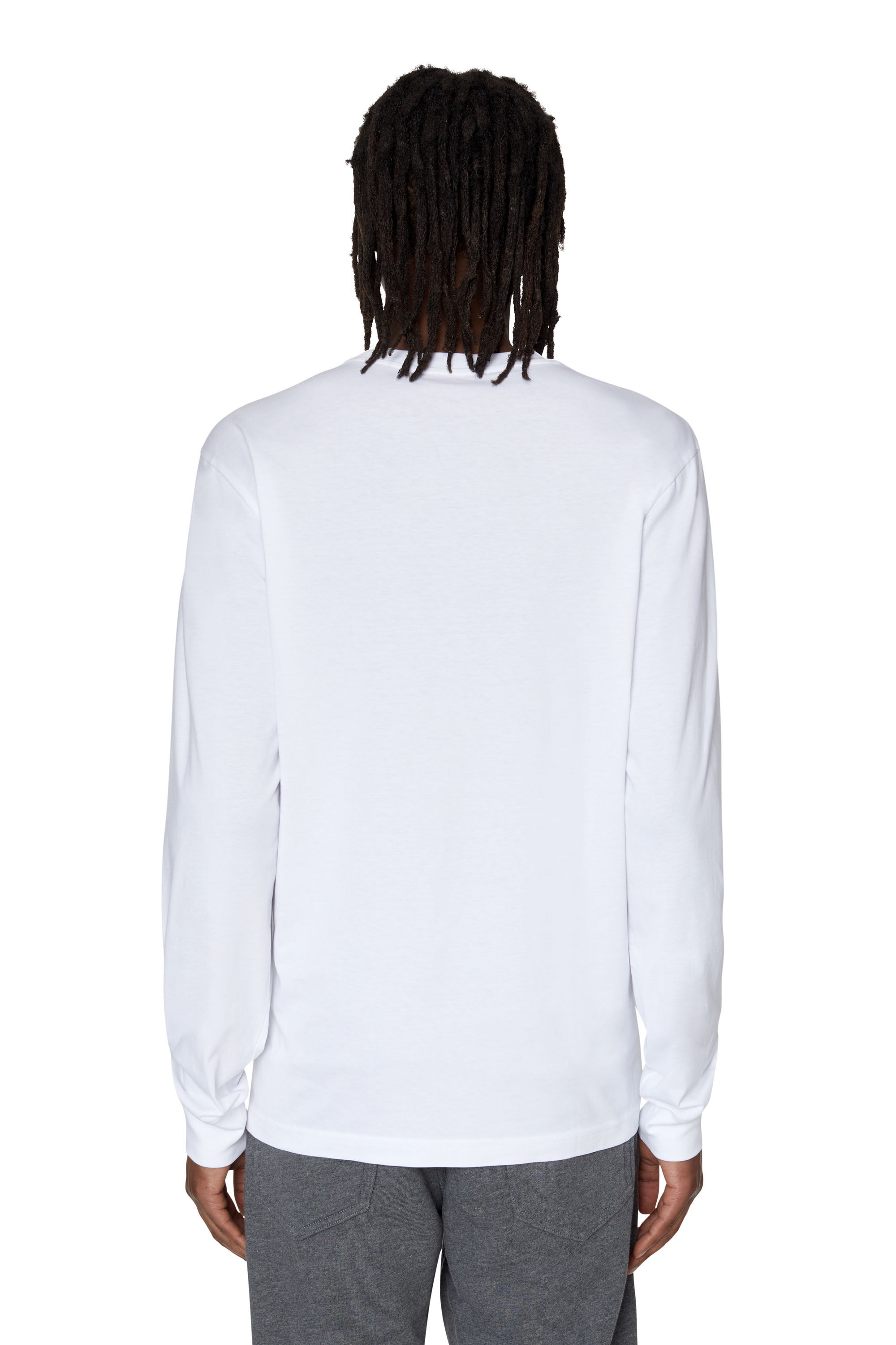 T-JUST-LS-D Man: Long-sleeve T-shirt with logo patch | Diesel