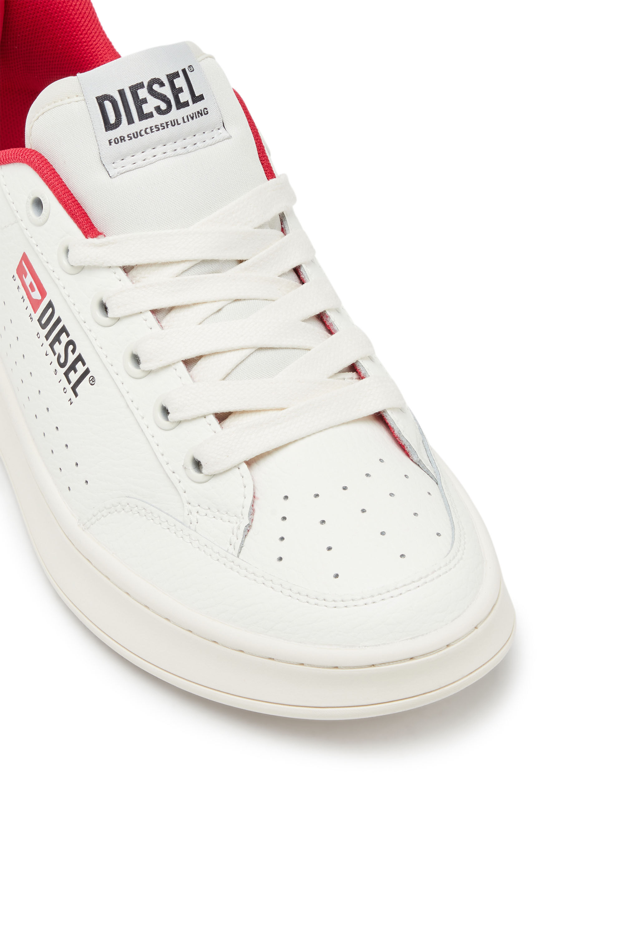 【大人気】DIESEL S Athene Vtg ロゴスニーカー Men's S-Athene-Retro sneakers in perforated leather
