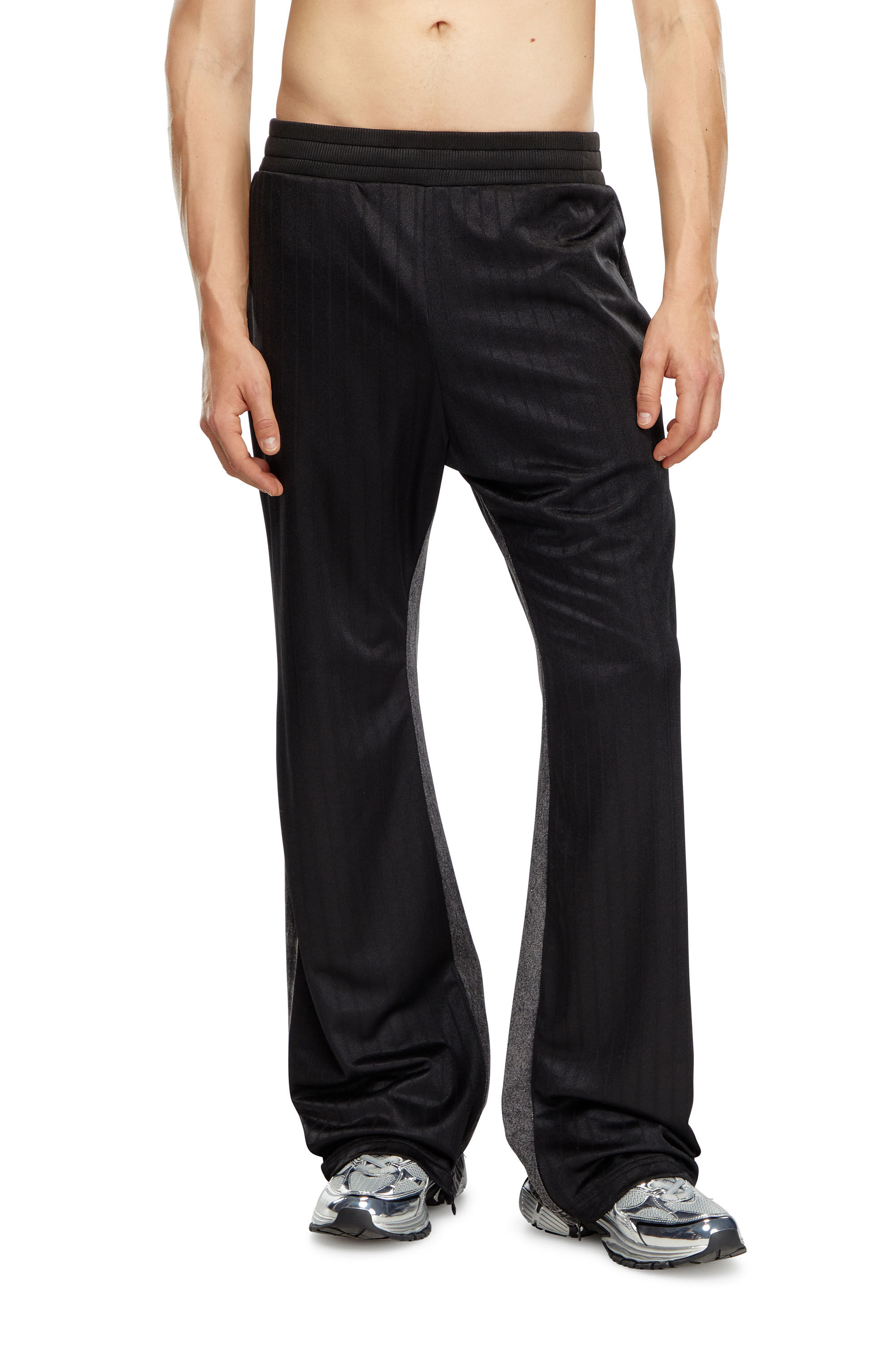 Diesel - P-ZAMP-VET, Pantalones deportivos de triacetato y denim Hombre in Negro - 3