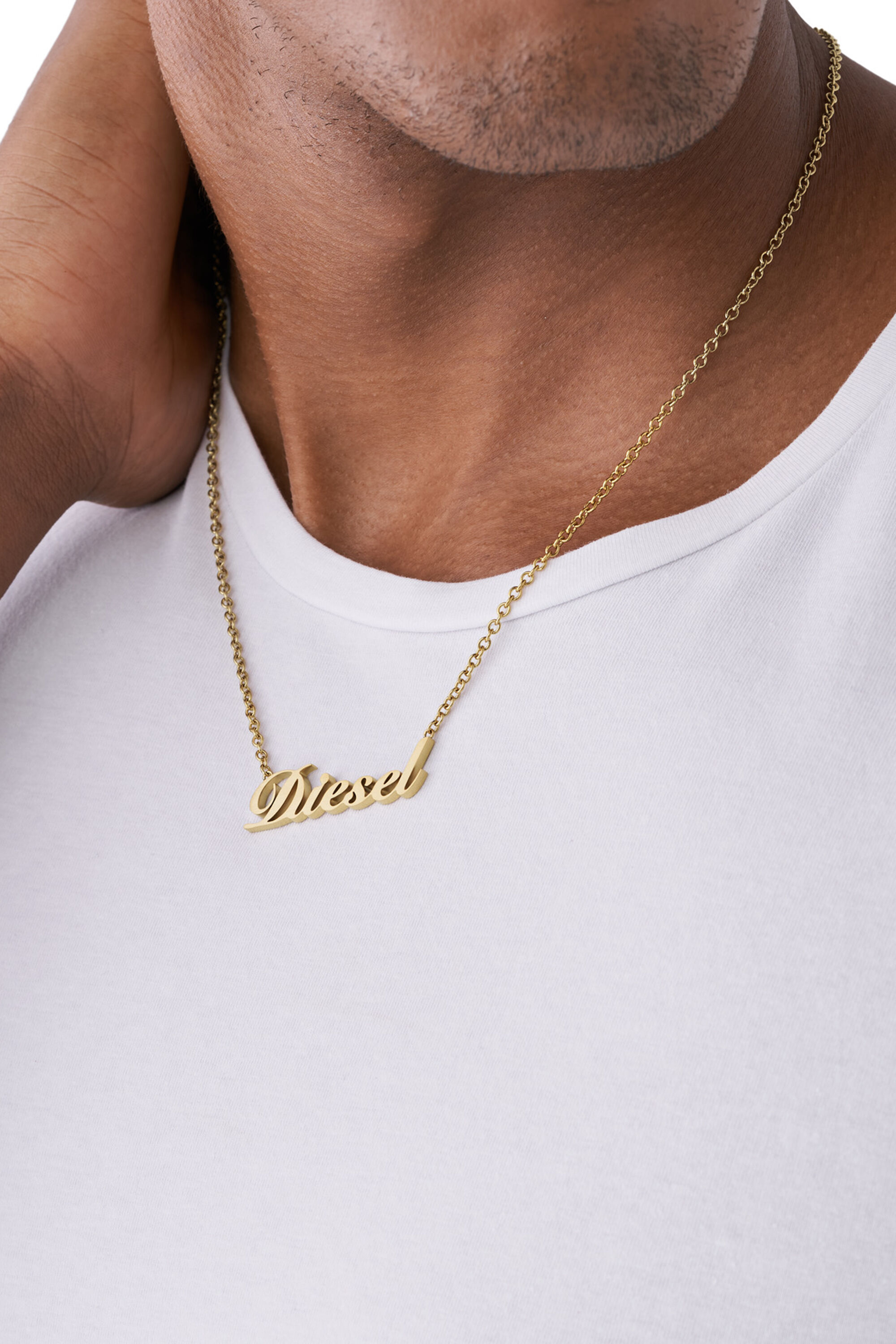 【2024】お歳暮・冬ギフト Gold DX1372: Stainless Diesel | Necklace Chain Steel アクセサリー